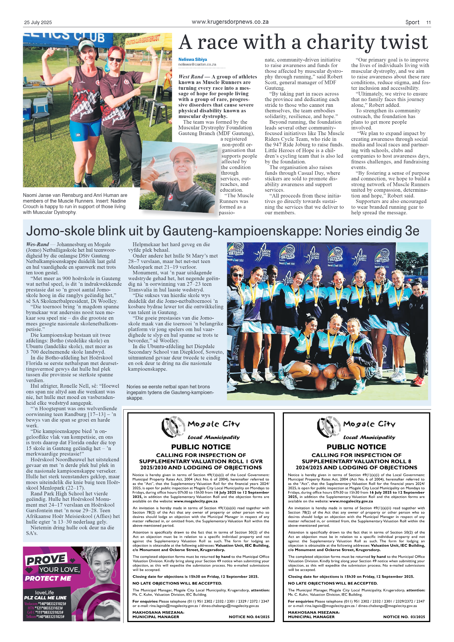 Krugersdorp News 25 July 2025 page 11