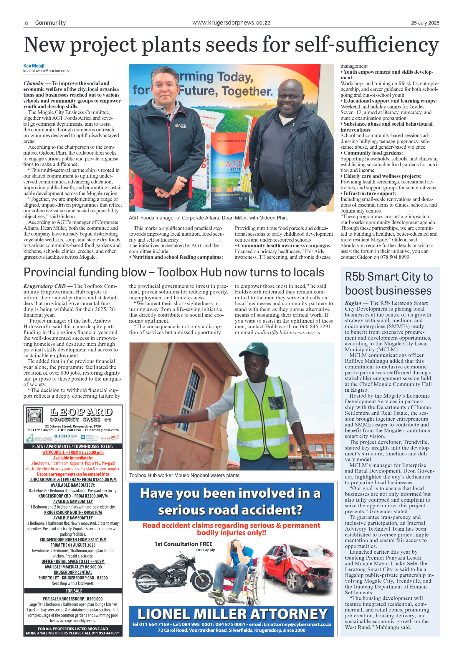 Krugersdorp News 25 July 2025 page 8