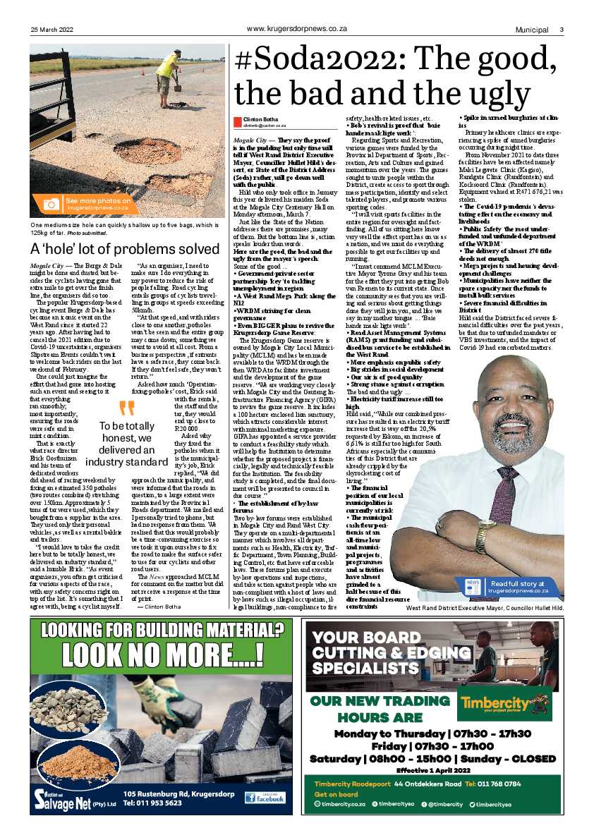 Krugersdorp News 25 March 2022 page 3