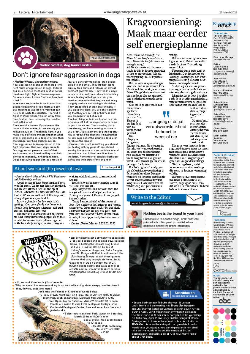 Krugersdorp News 25 March 2022 page 4