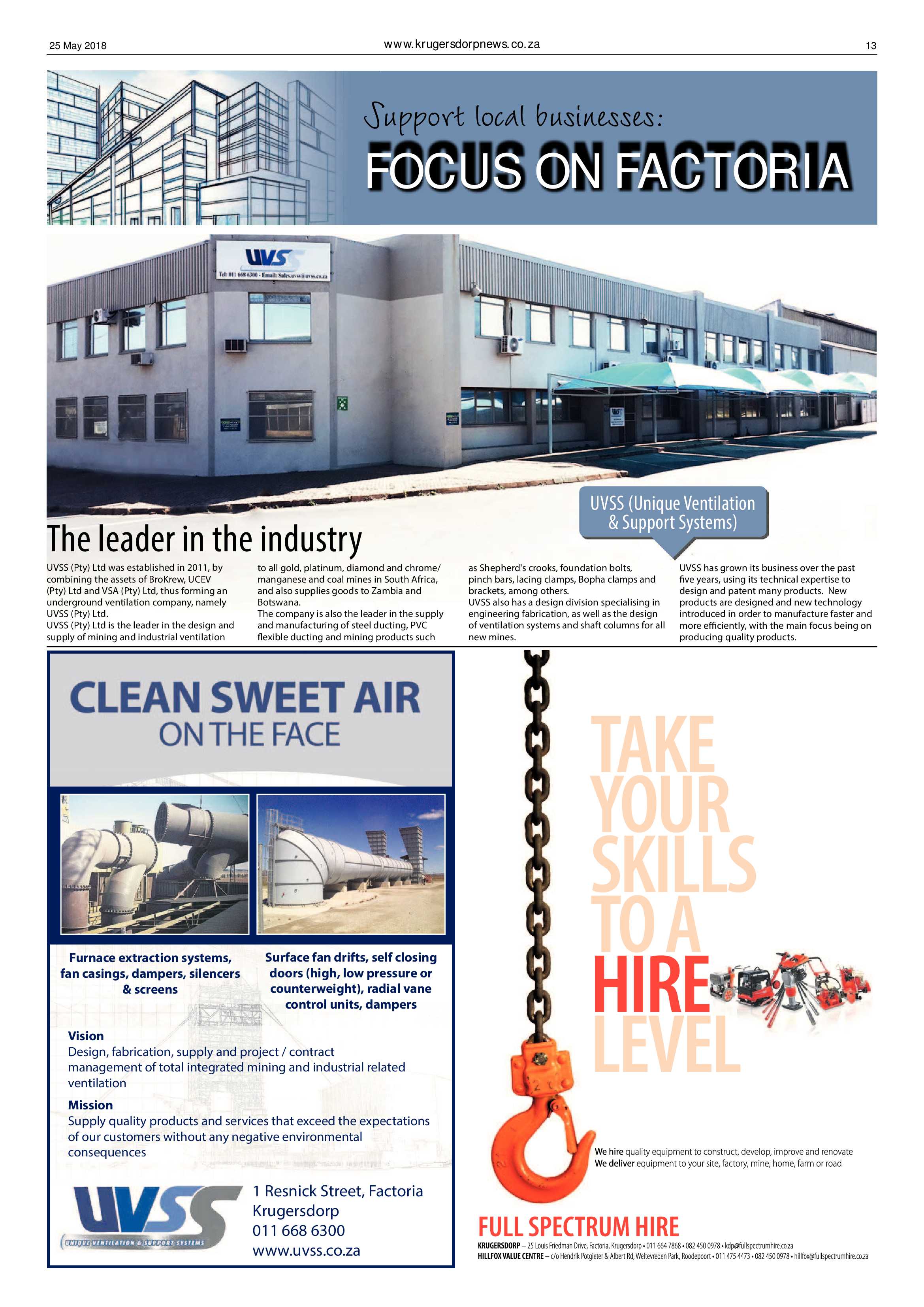 Krugersdorp News 25 May 2018 page 13
