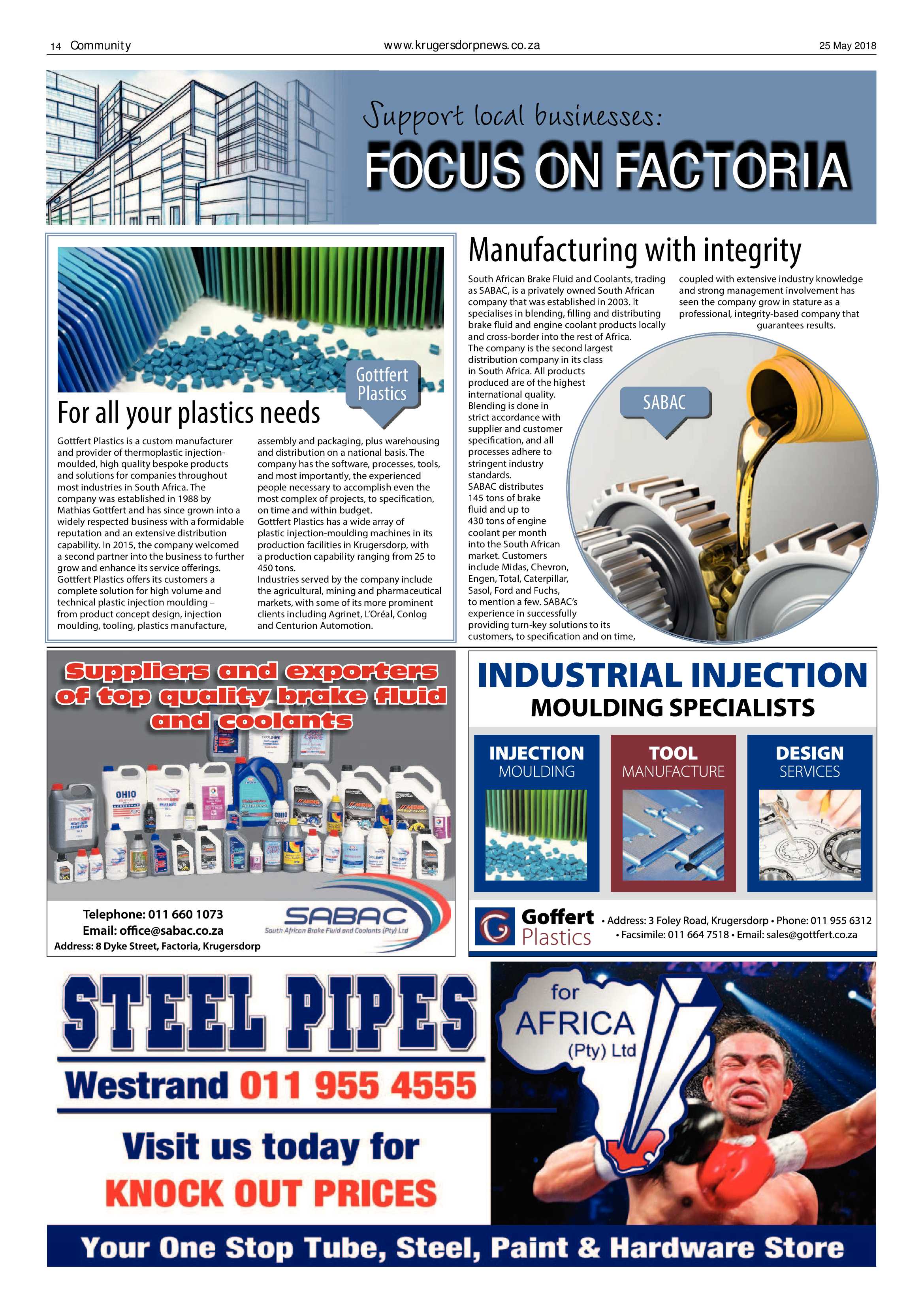 Krugersdorp News 25 May 2018 page 14