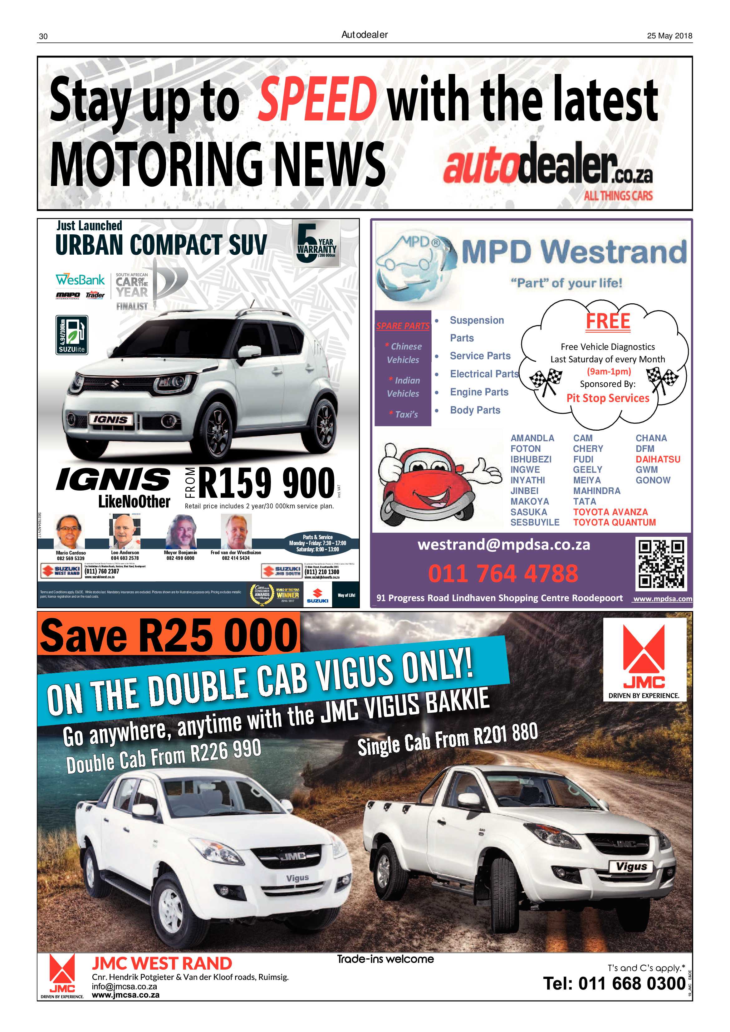 Krugersdorp News 25 May 2018 page 30