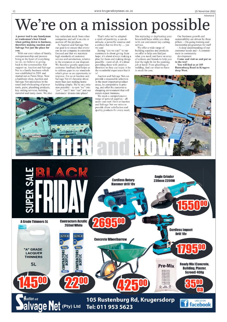 Krugersdorp News 25 November 2022 page 10