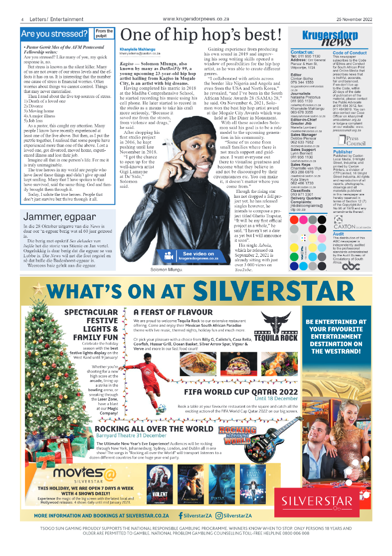 Krugersdorp News 25 November 2022 page 4