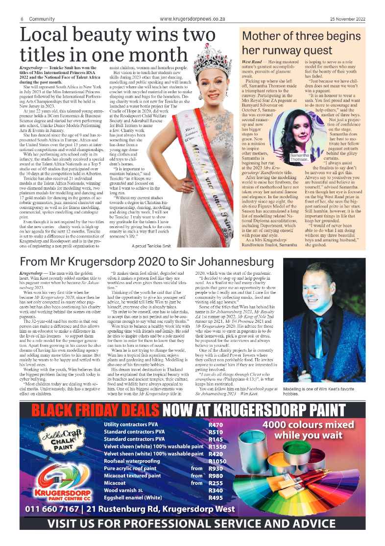 Krugersdorp News 25 November 2022 page 6