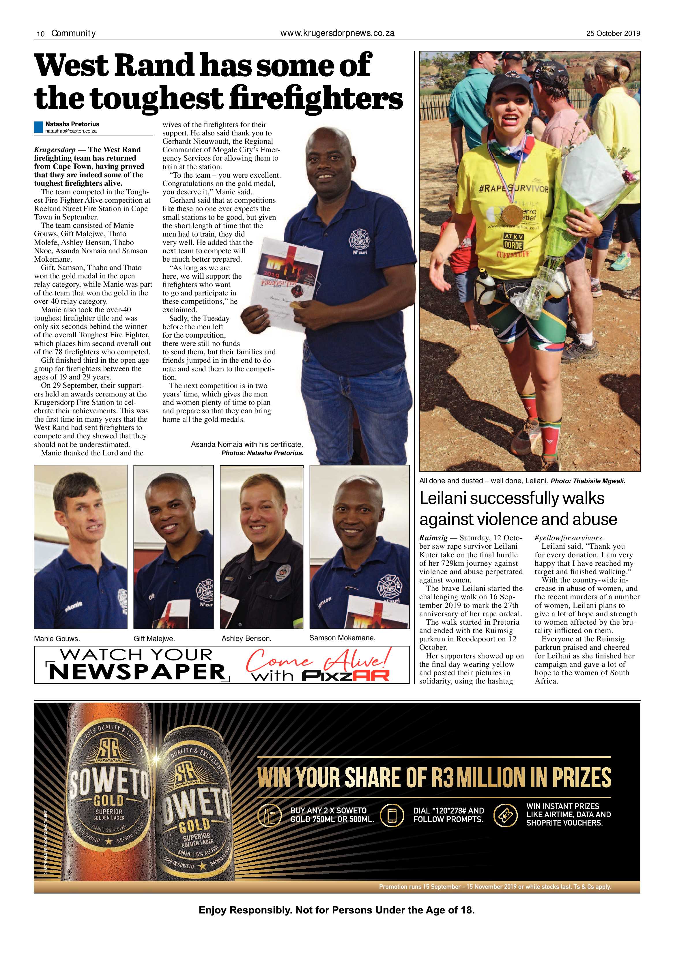 Krugersdorp News 25 October 2019 page 10