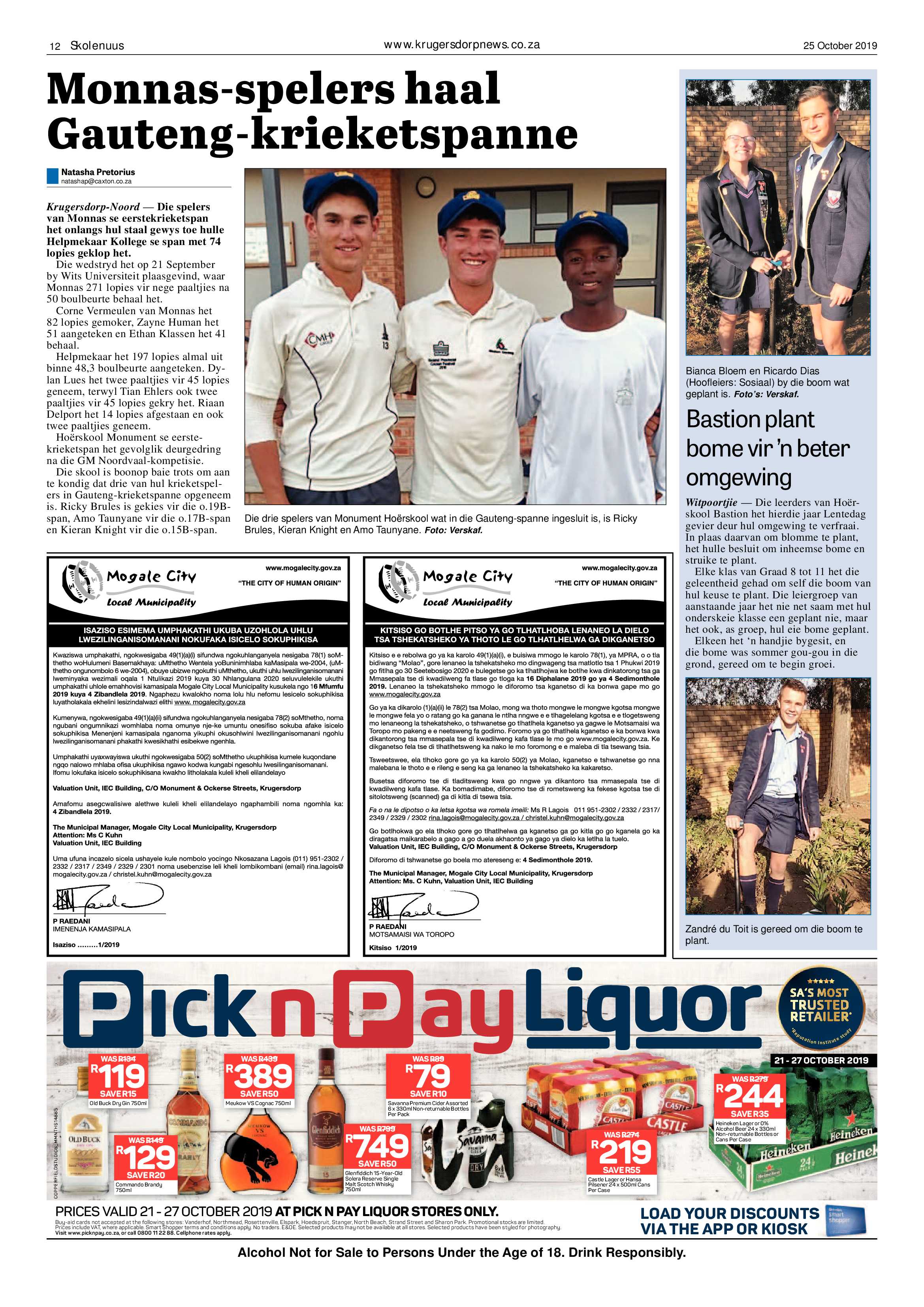 Krugersdorp News 25 October 2019 page 12