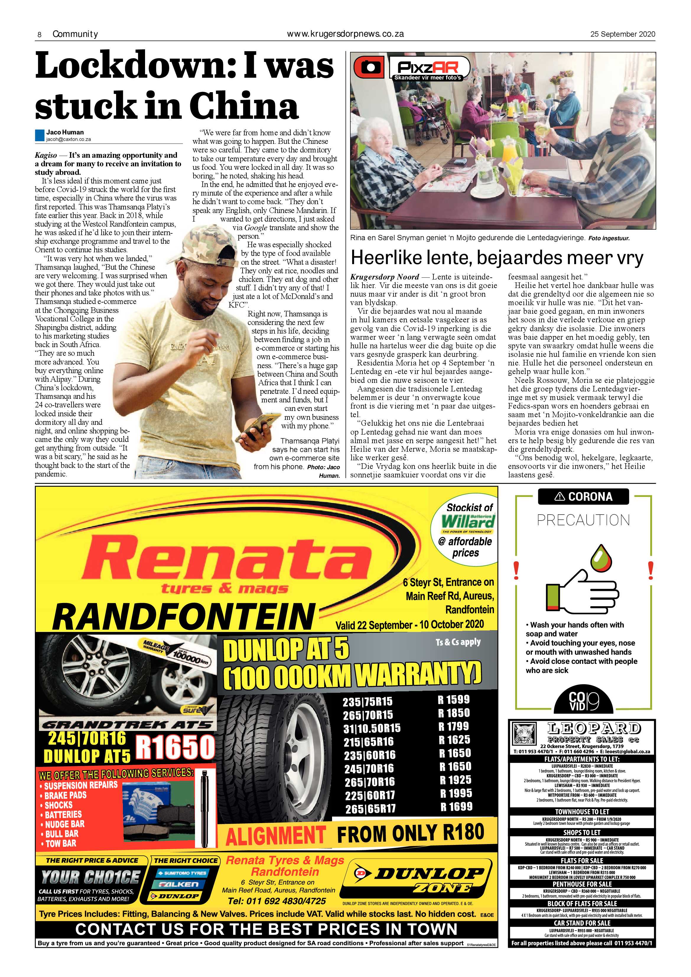 Krugersdorp News 25 September 2020 page 8