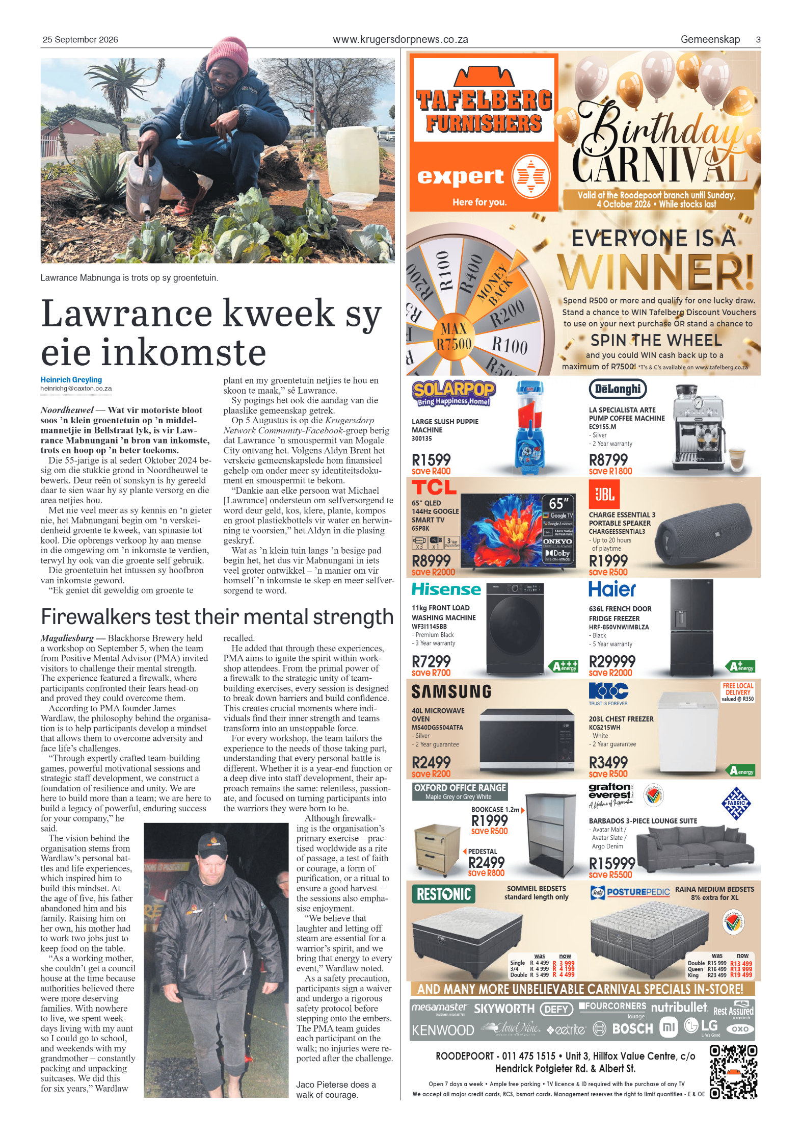 Krugersdorp News 26 September 2026 page 3
