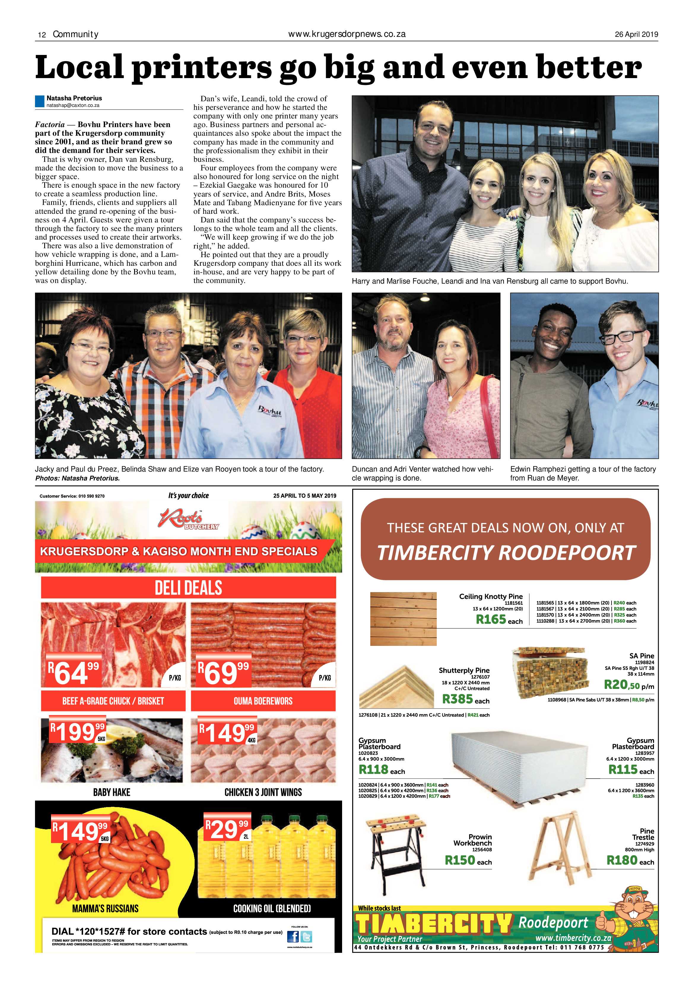 Krugersdorp News 26 April 2019 page 12