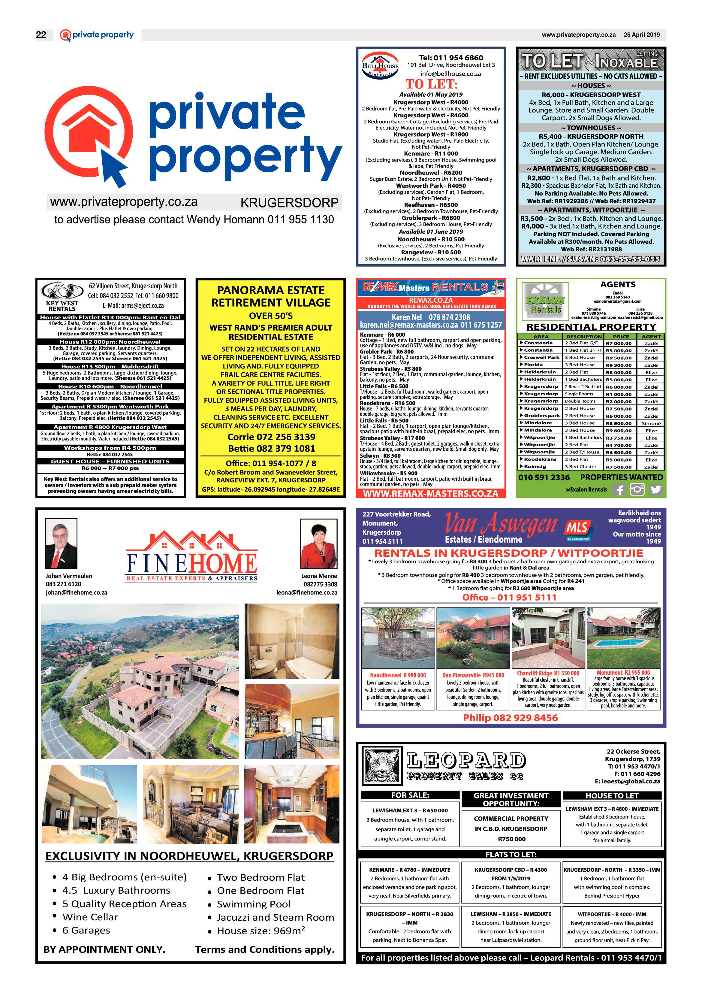 Krugersdorp News 26 April 2019 page 22