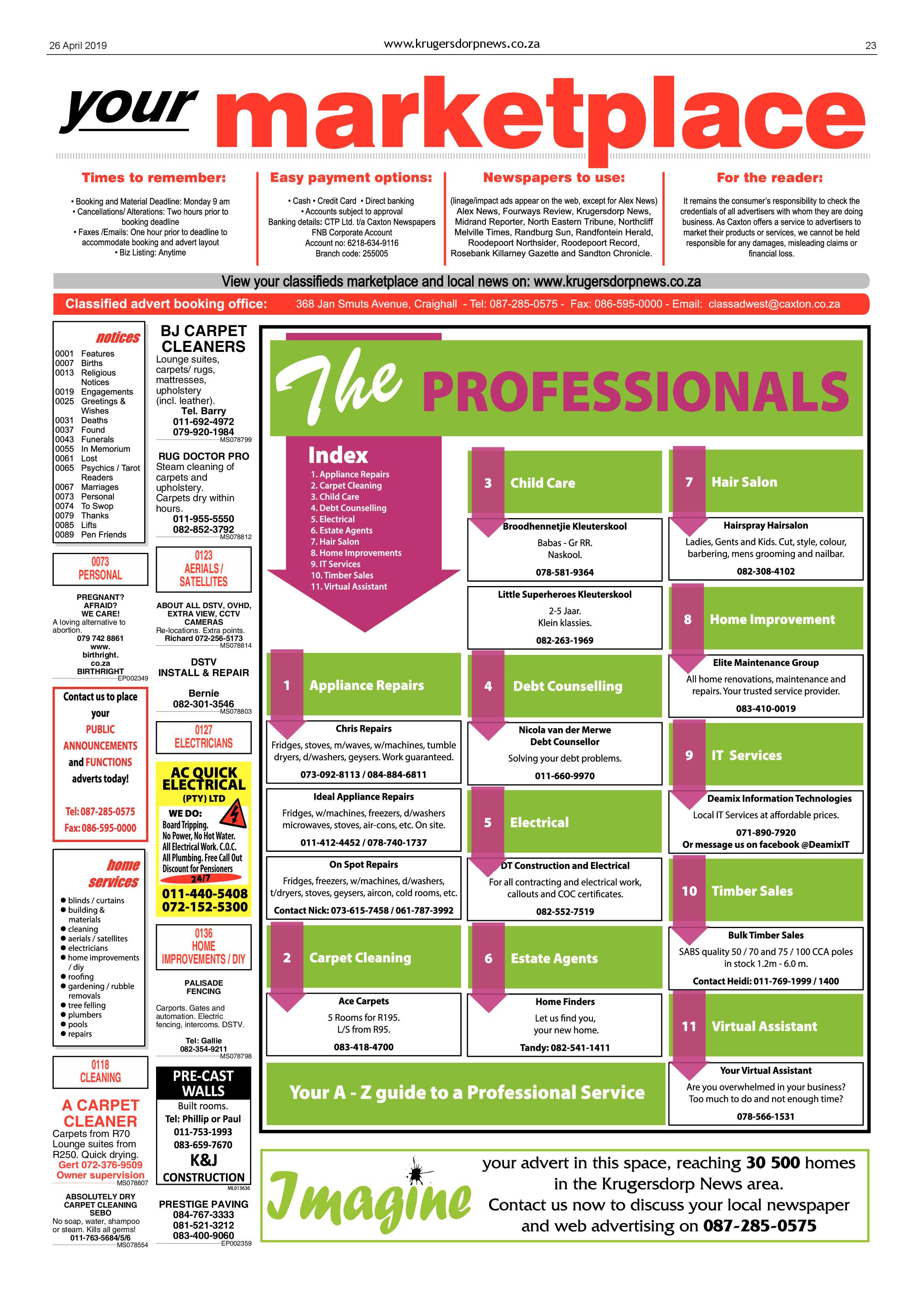Krugersdorp News 26 April 2019 page 23