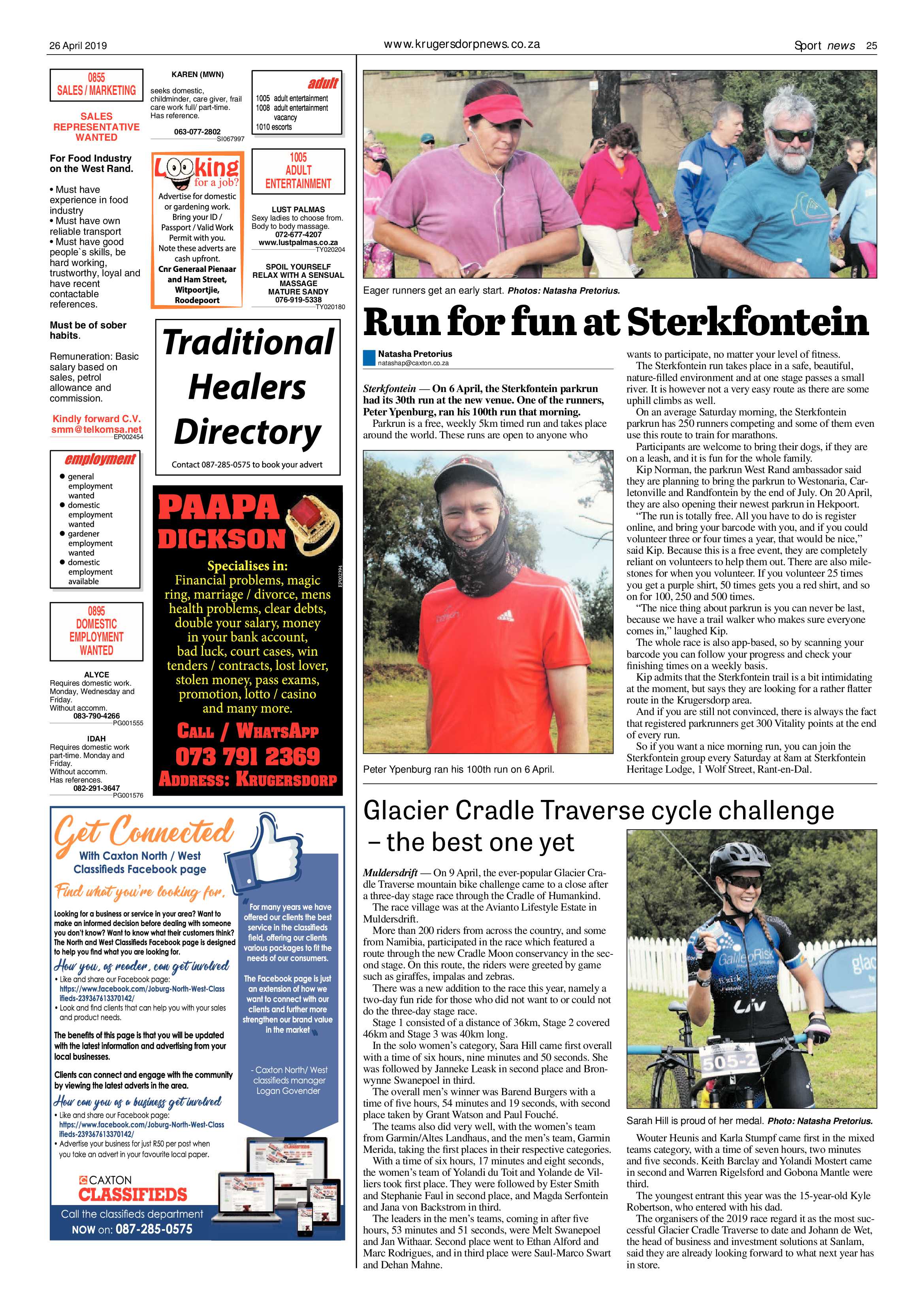 Krugersdorp News 26 April 2019 page 25