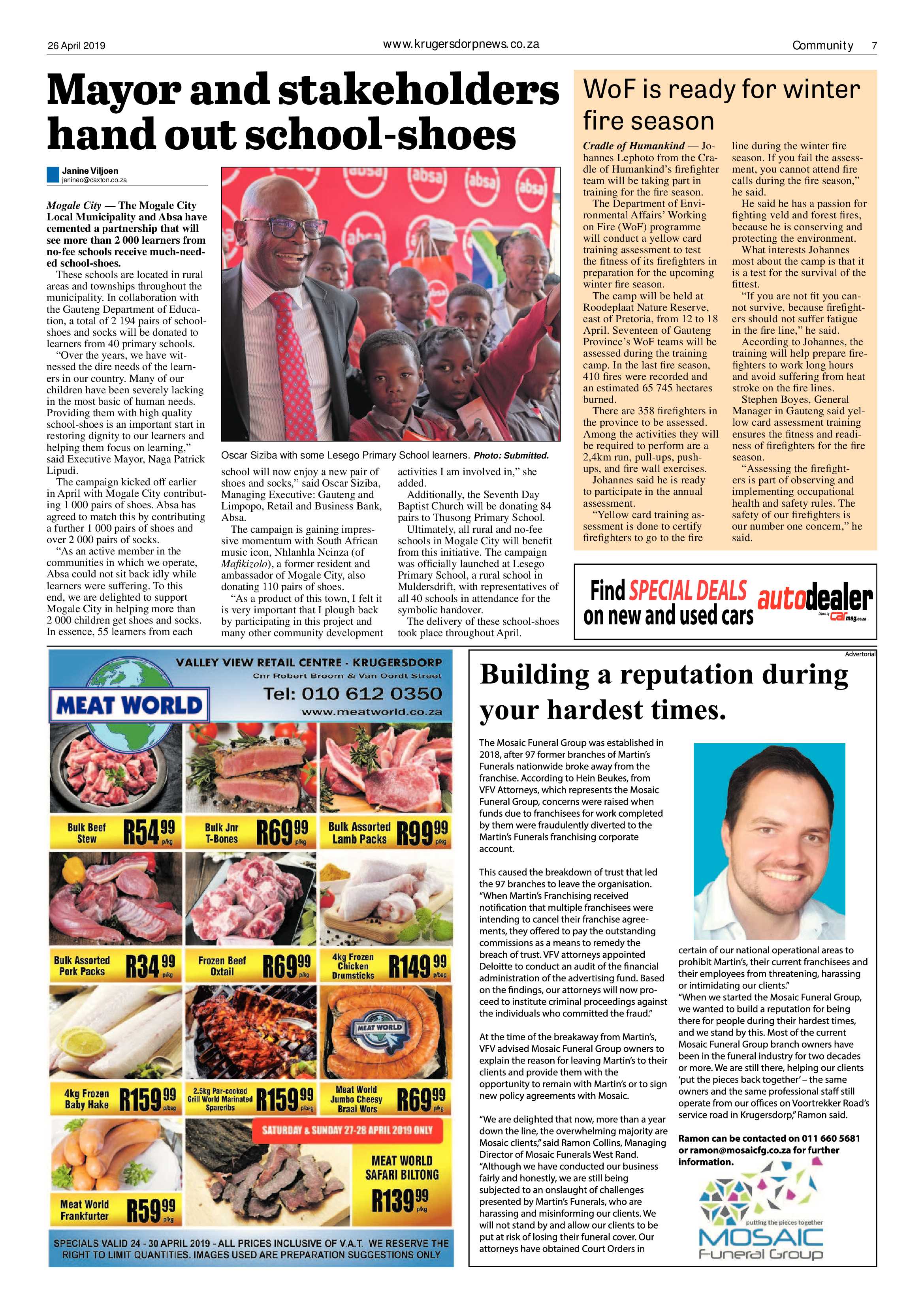 Krugersdorp News 26 April 2019 page 7