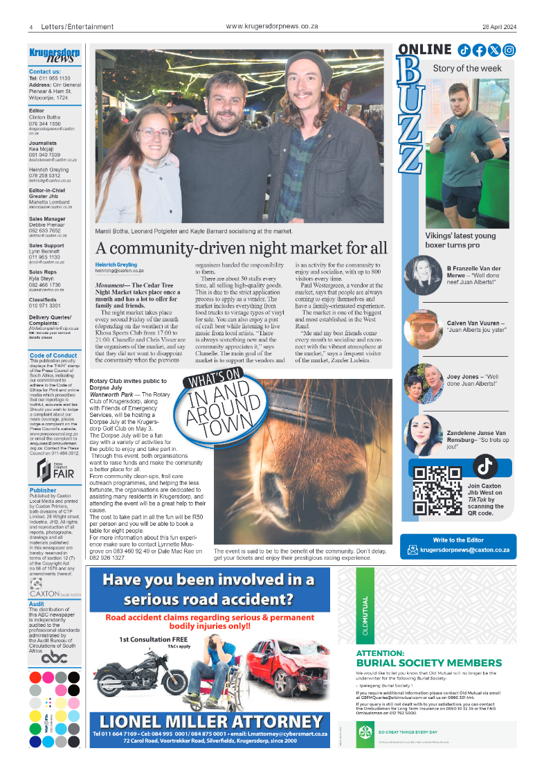 Krugersdorp News 26 April 2024 page 4