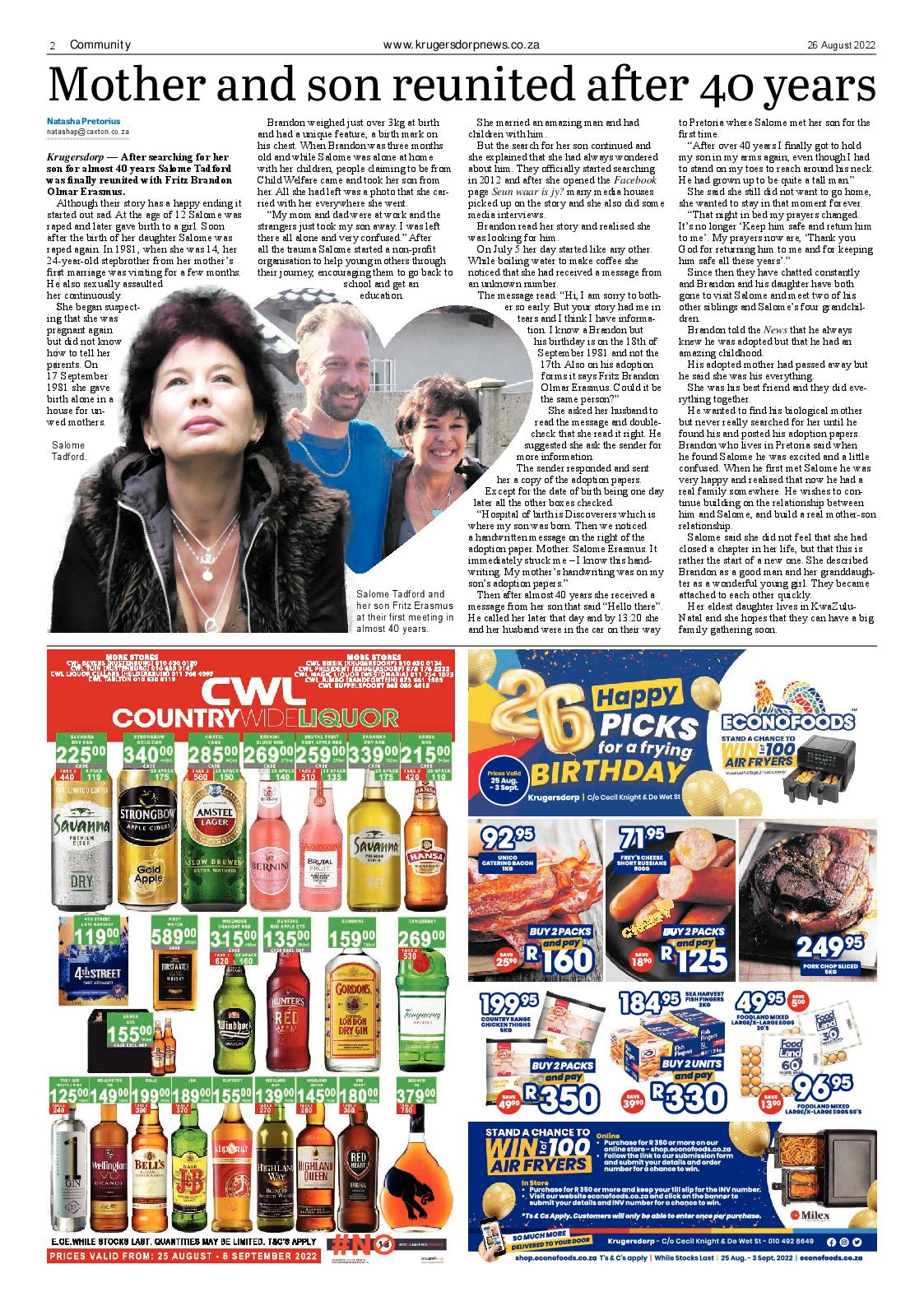 Krugersdorp News 26 August 2022 page 2