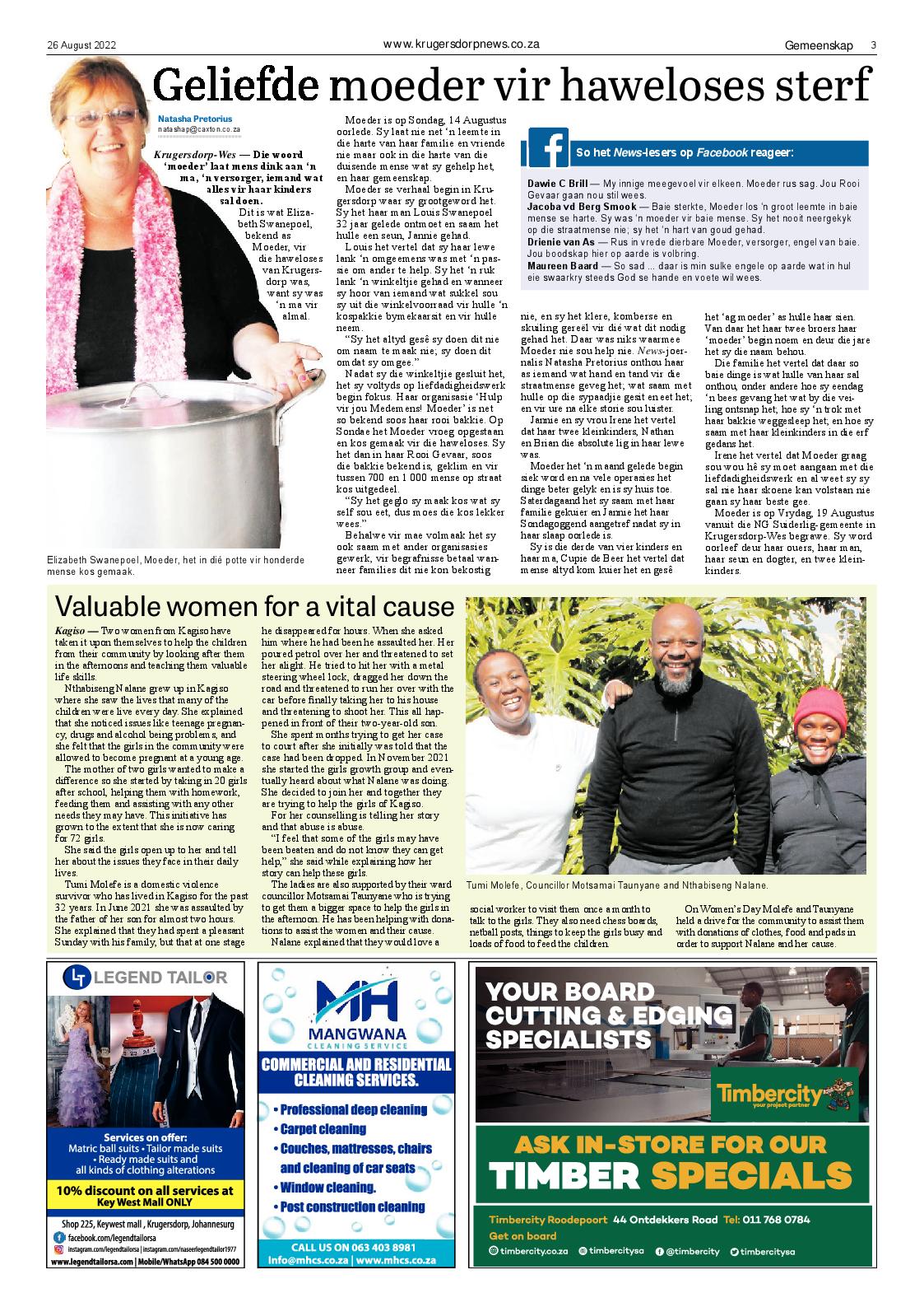 Krugersdorp News 26 August 2022 page 3
