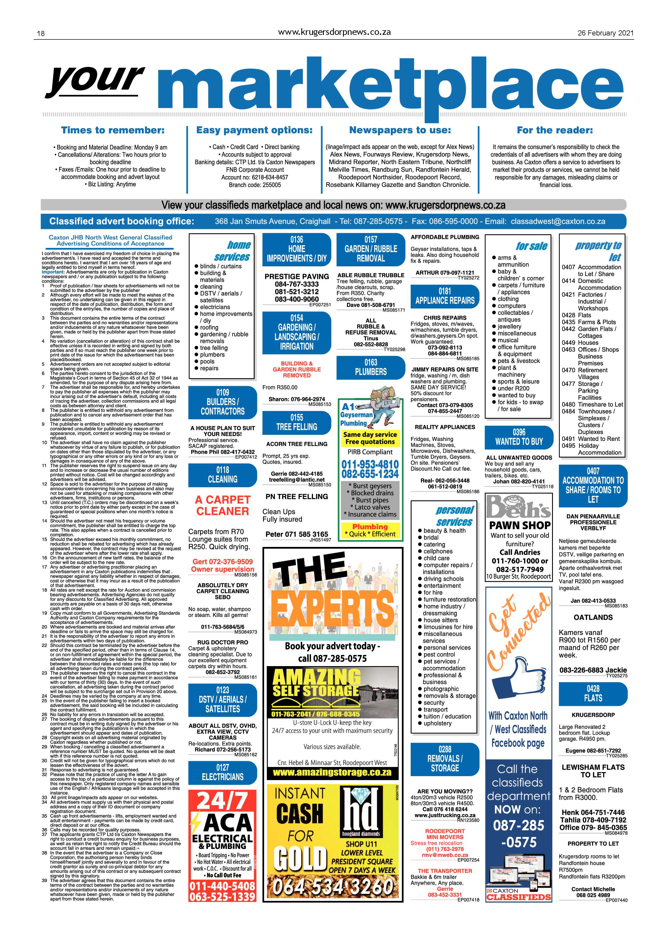 Krugersdorp News 26 February 2021 page 18