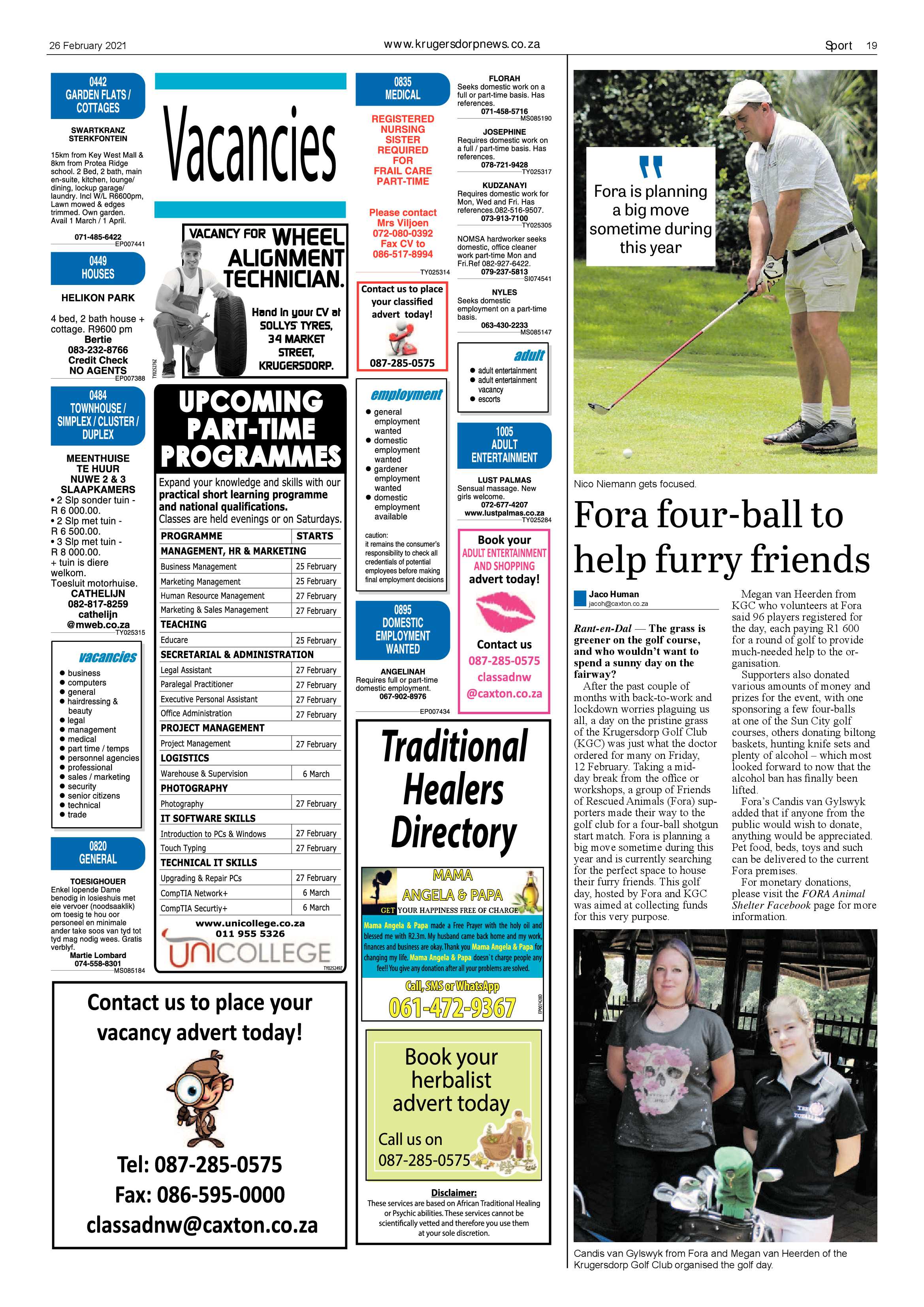 Krugersdorp News 26 February 2021 page 19