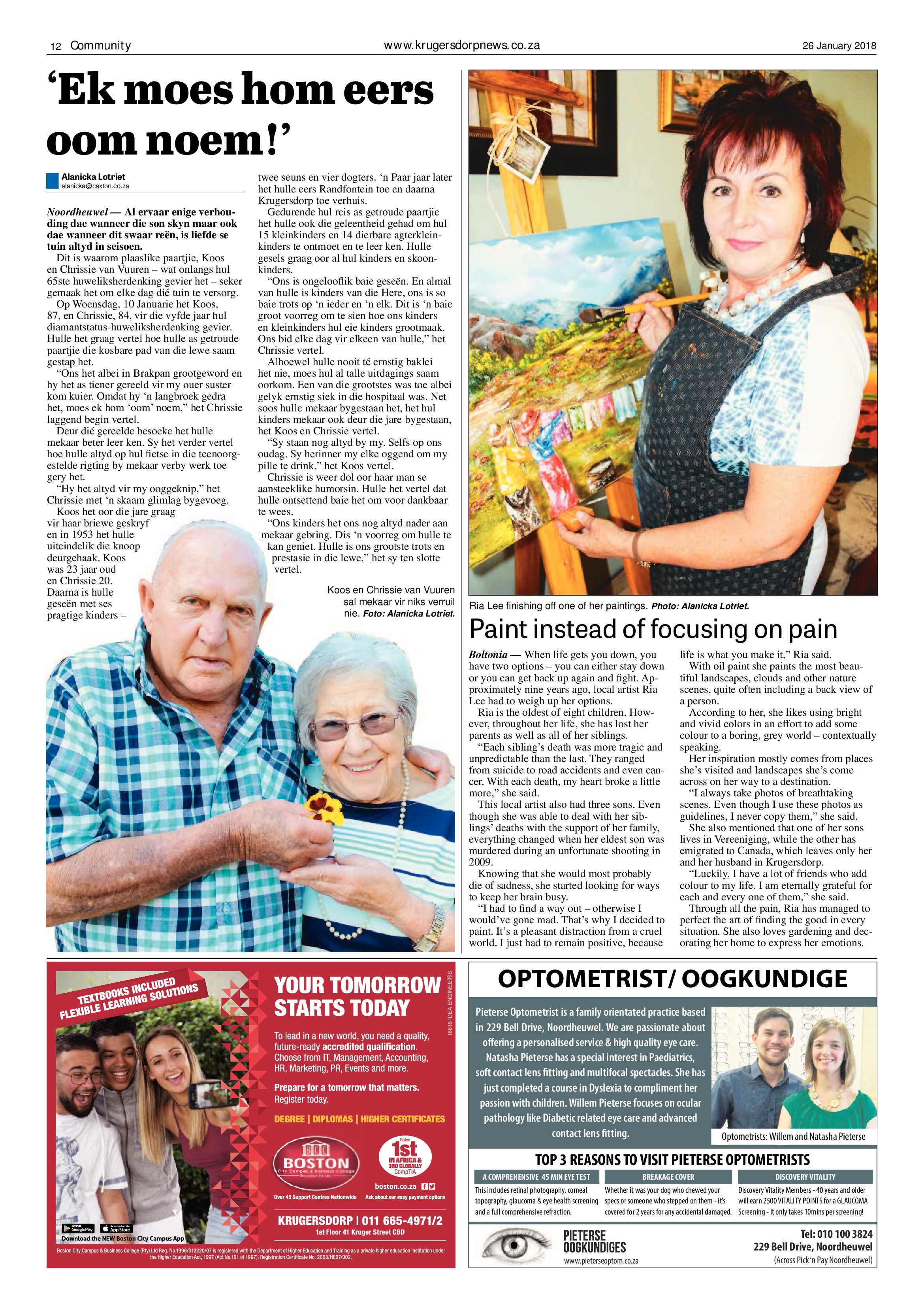 Krugersdorp News 26 January 2018 page 12