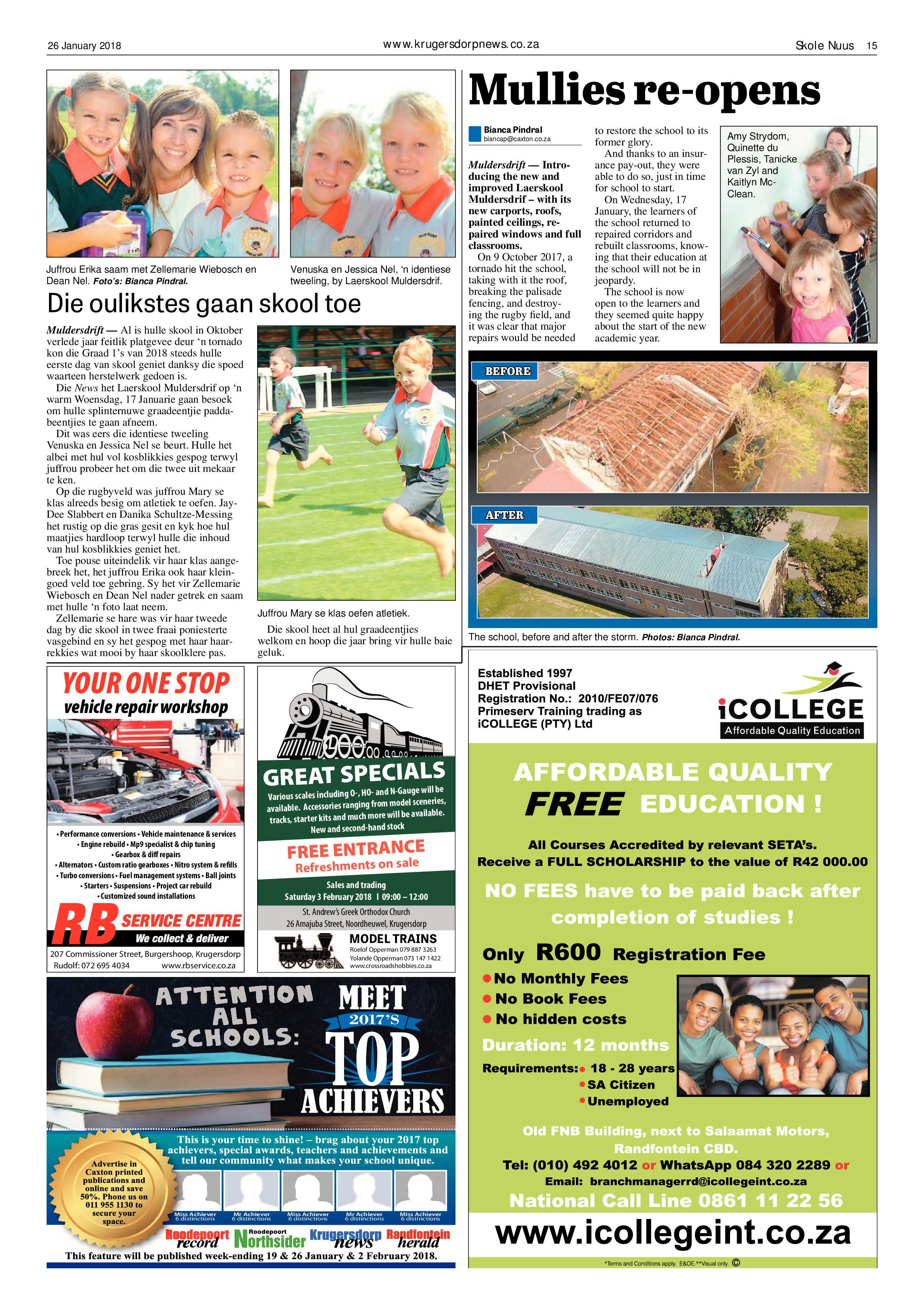 Krugersdorp News 26 January 2018 page 15