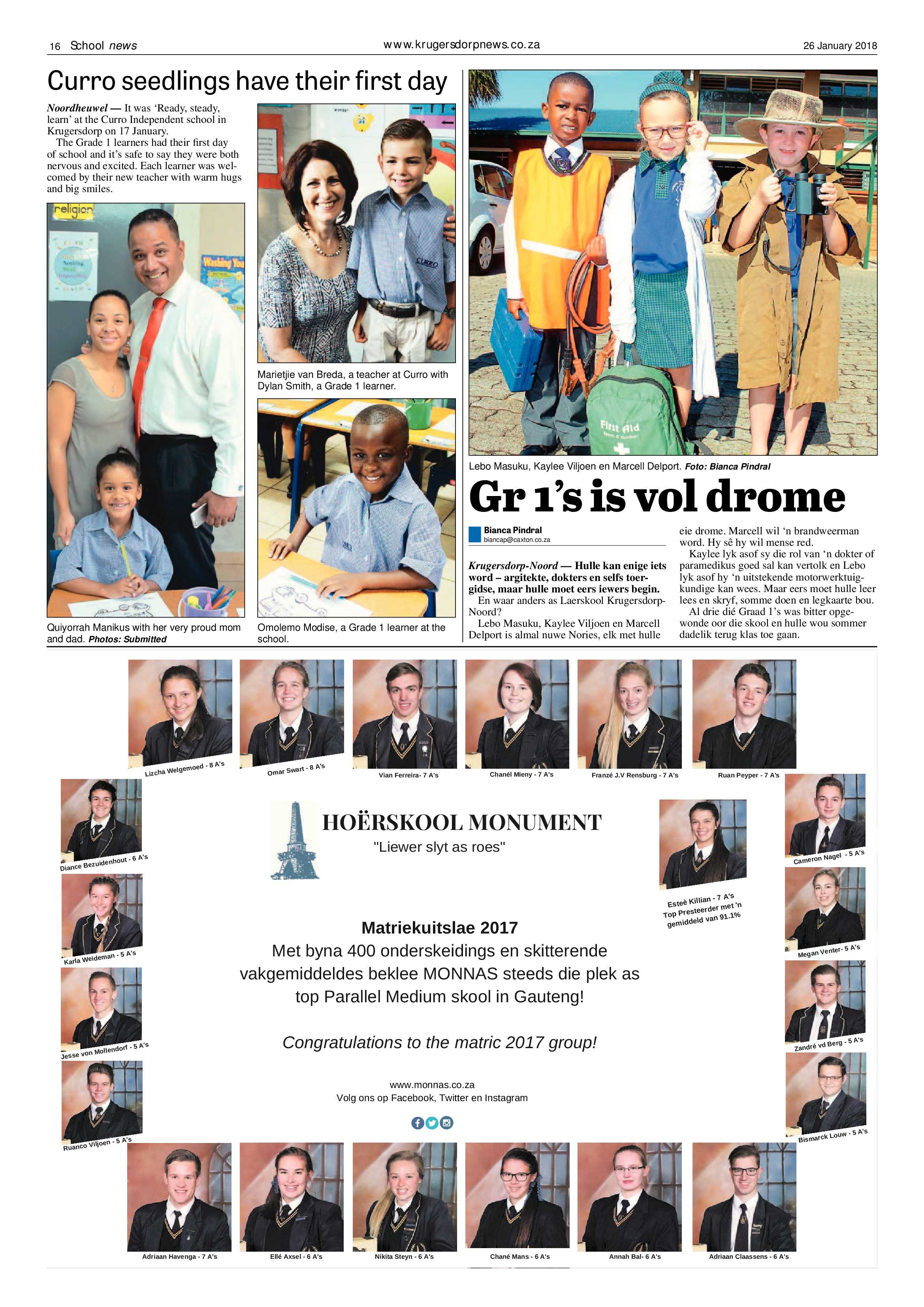 Krugersdorp News 26 January 2018 page 16