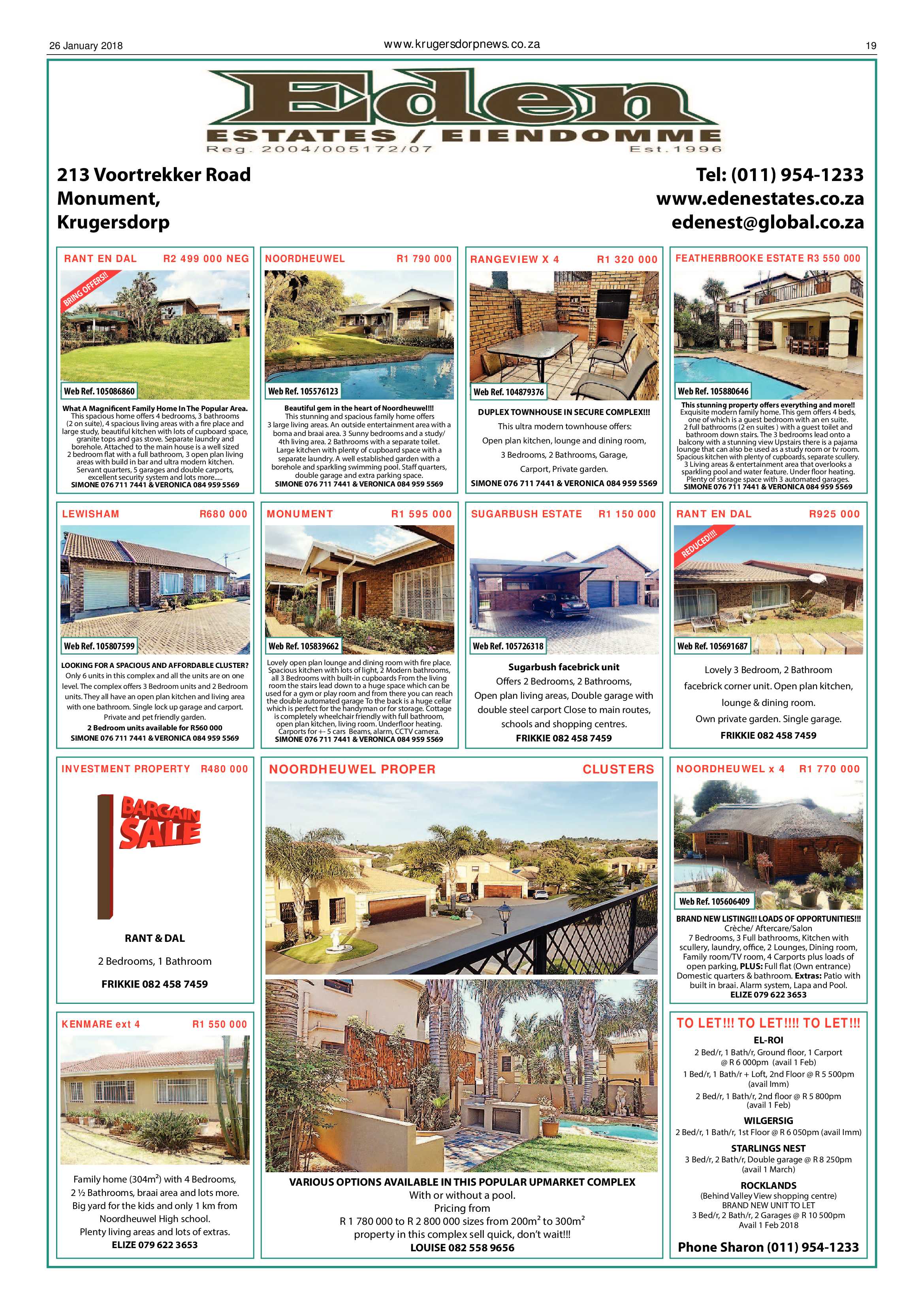 Krugersdorp News 26 January 2018 page 19