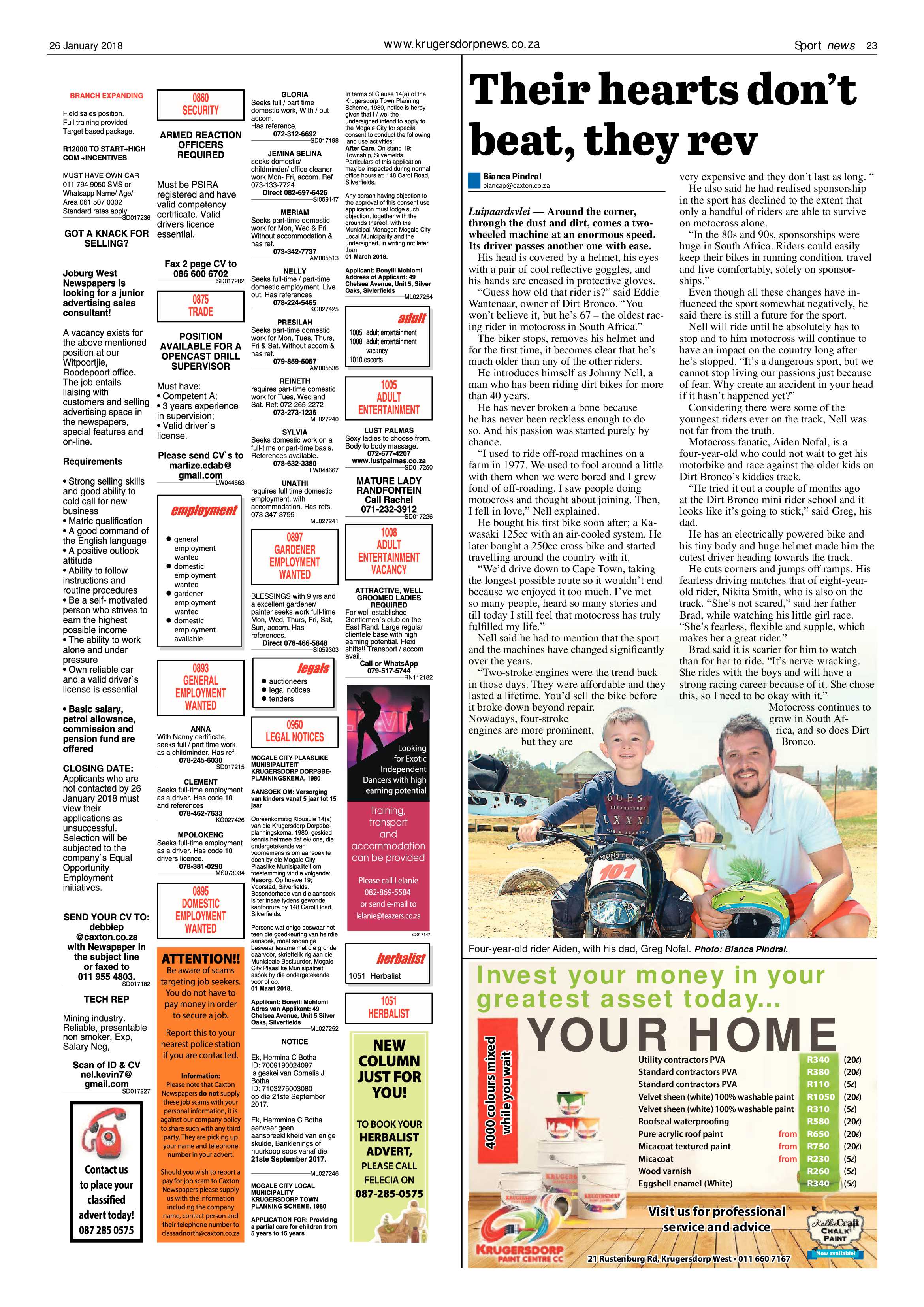 Krugersdorp News 26 January 2018 page 23