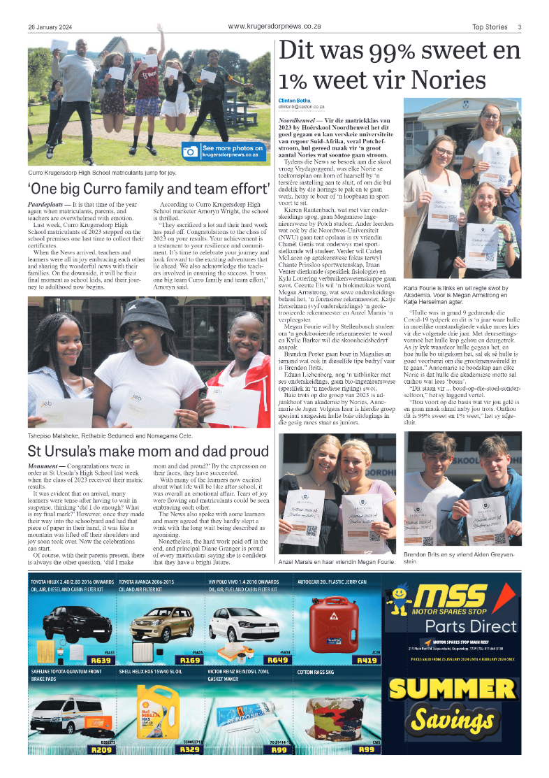 Krugersdorp News 26 January 2024 page 3
