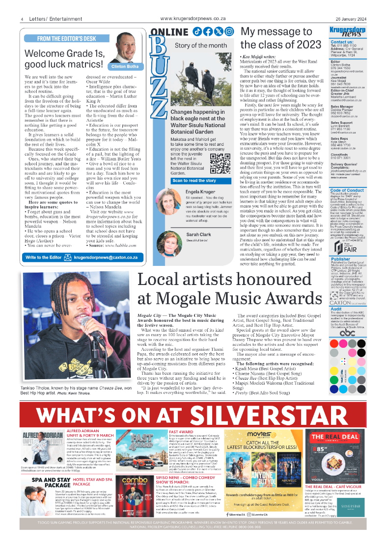 Krugersdorp News 26 January 2024 page 4