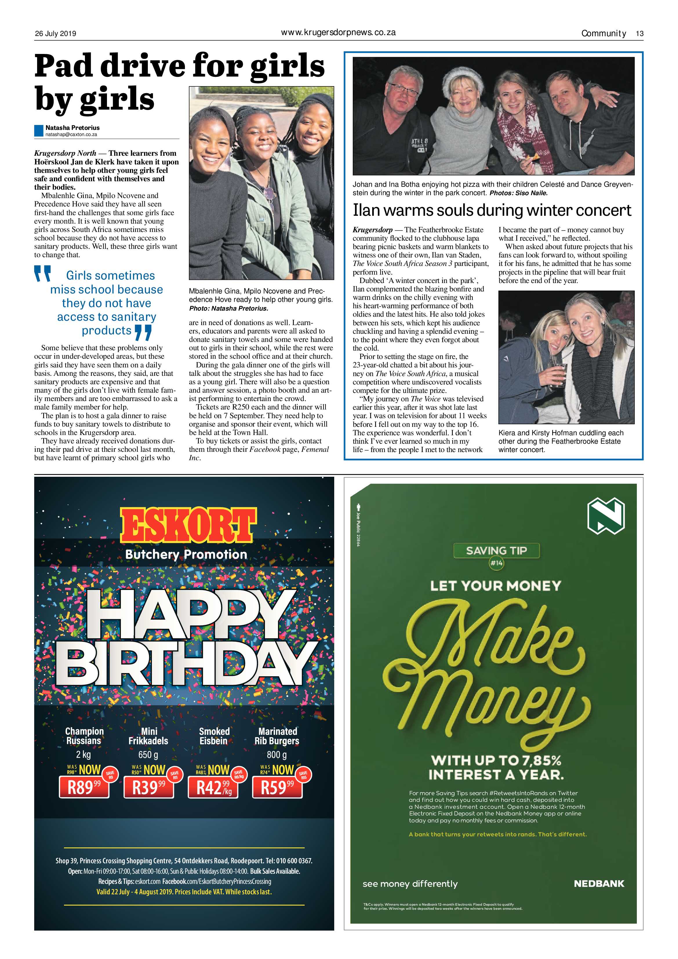 Krugersdorp News 26 July 2019 page 13
