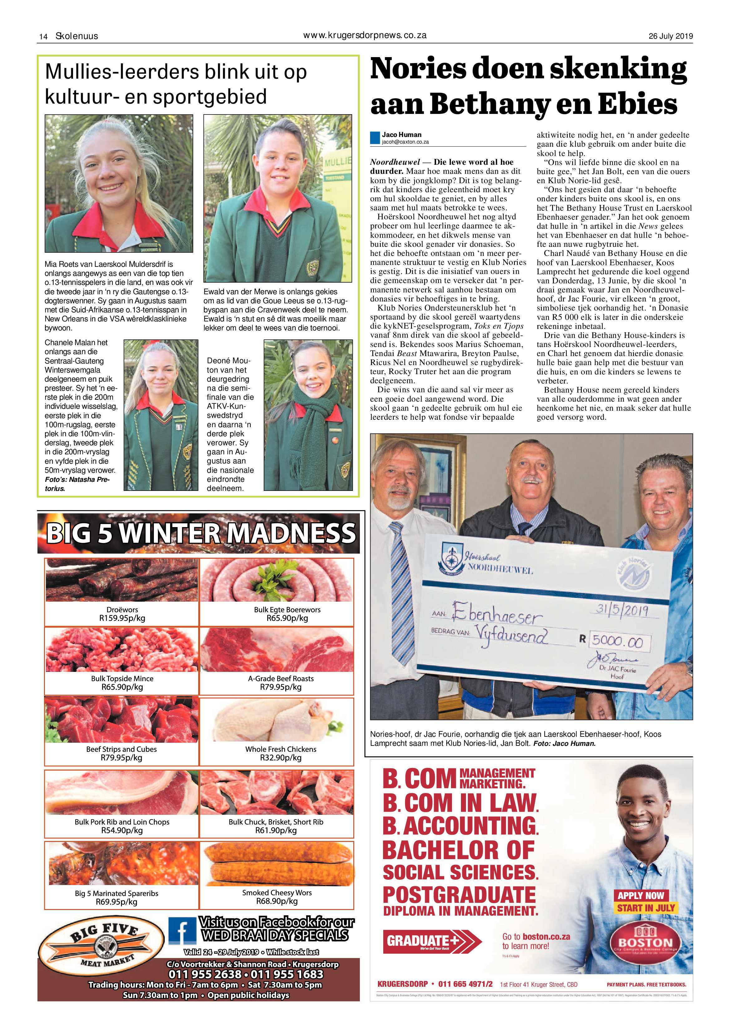 Krugersdorp News 26 July 2019 page 14