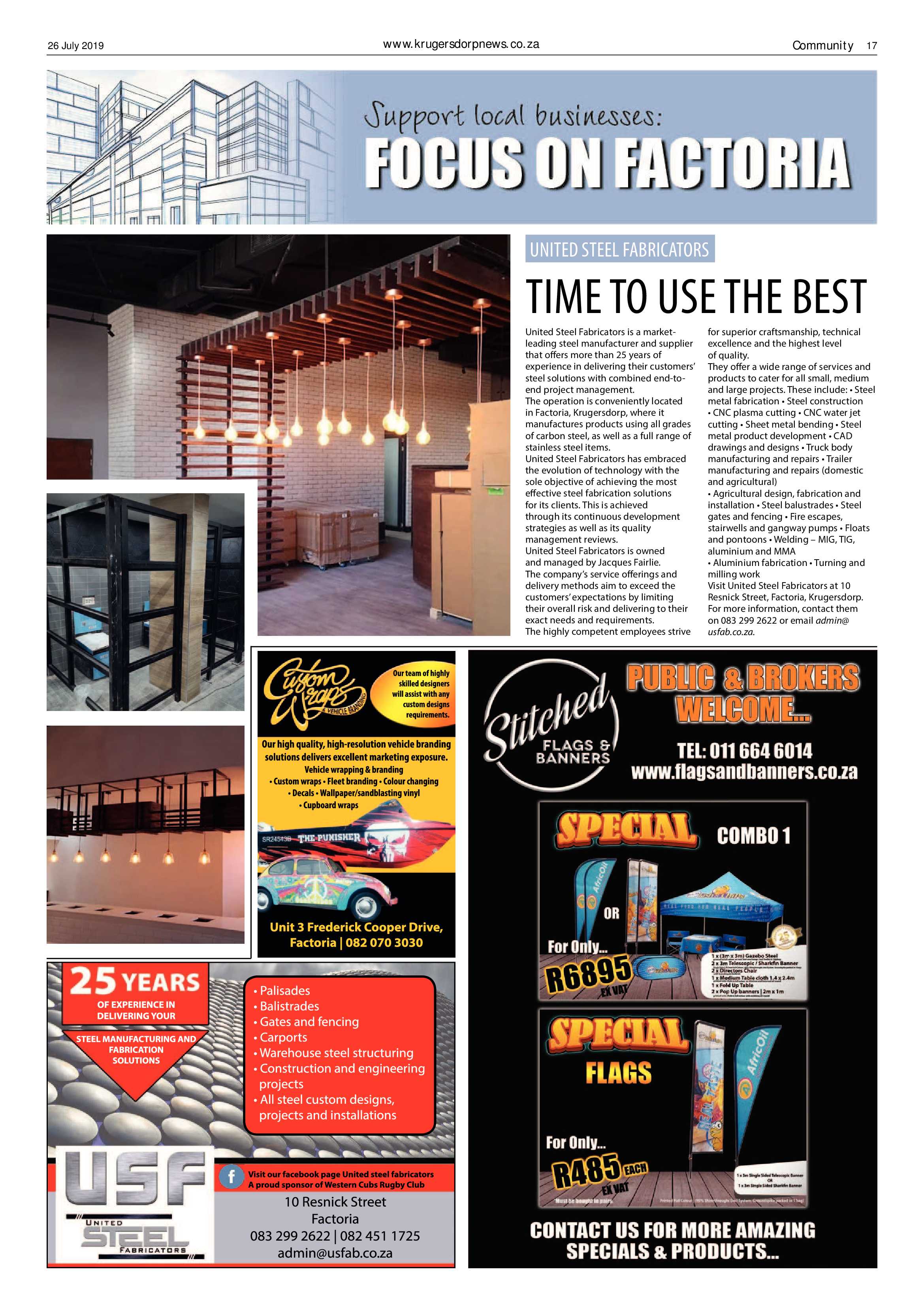 Krugersdorp News 26 July 2019 page 17