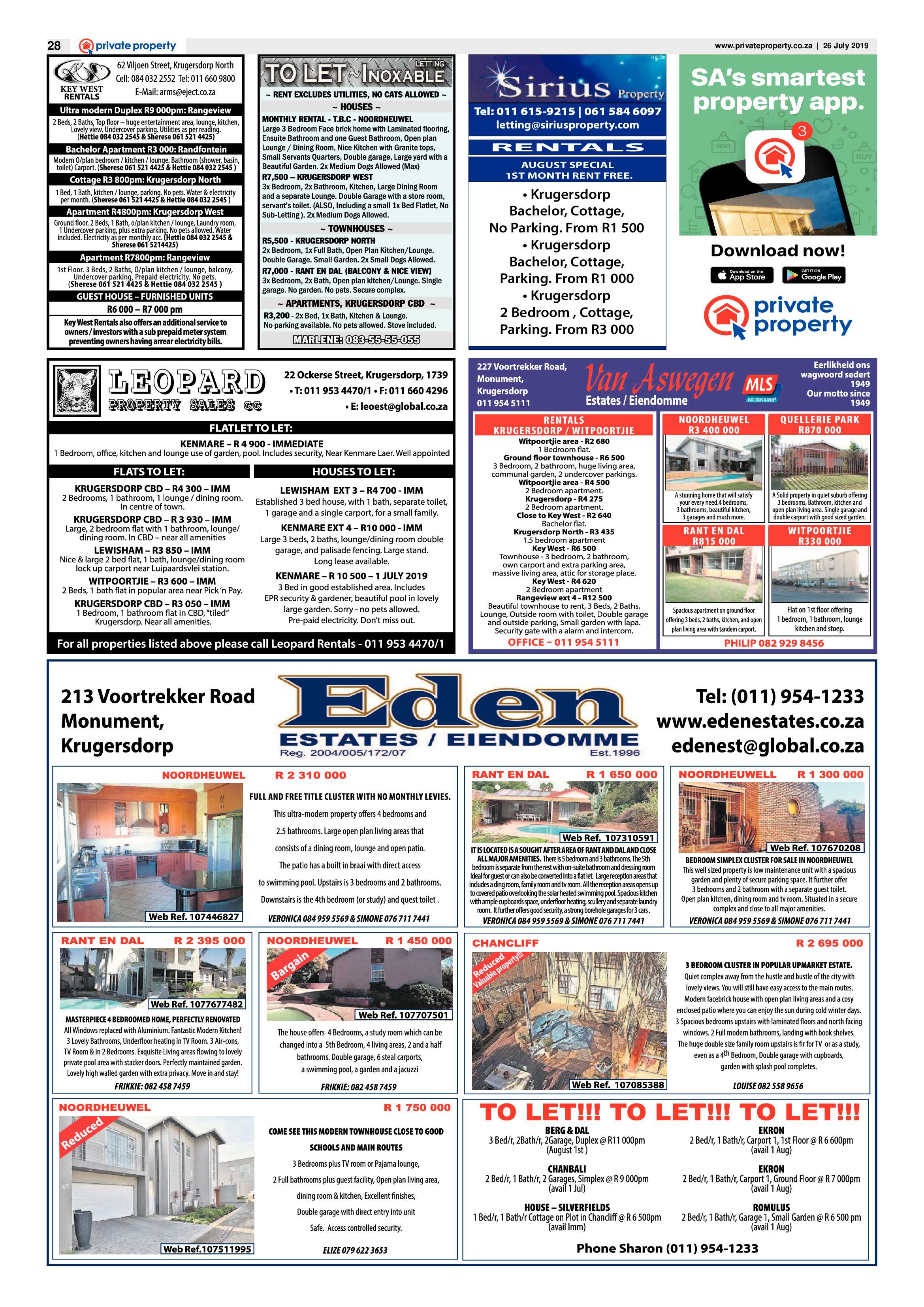 Krugersdorp News 26 July 2019 page 28