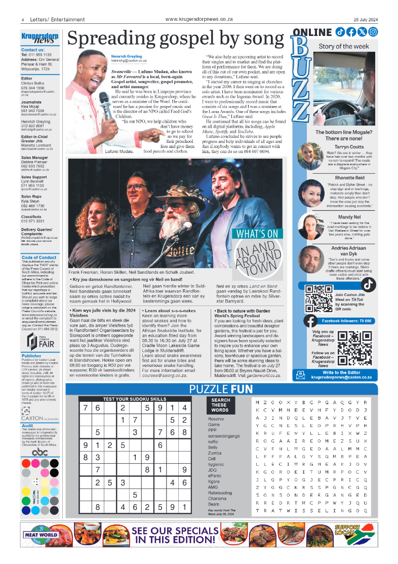 Krugersdorp News 26 July 2024 page 4