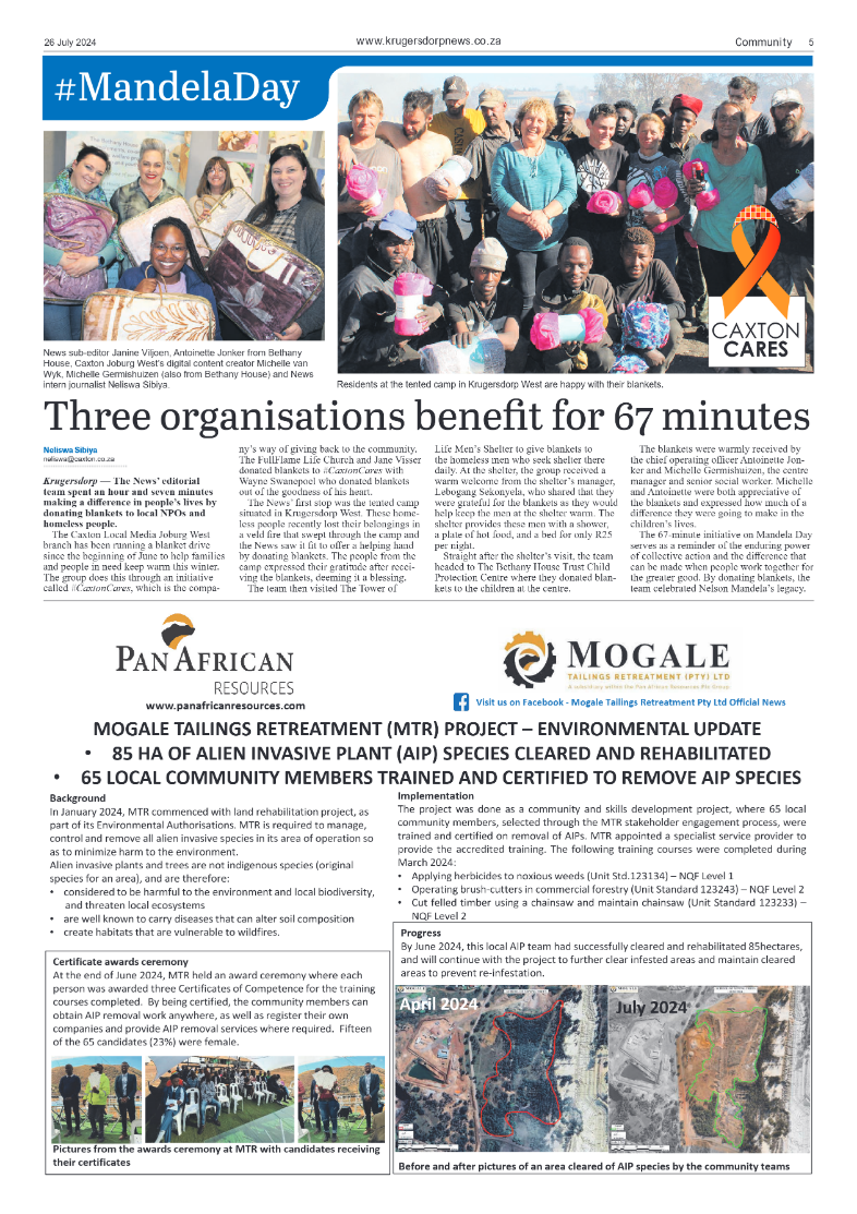 Krugersdorp News 26 July 2024 page 5