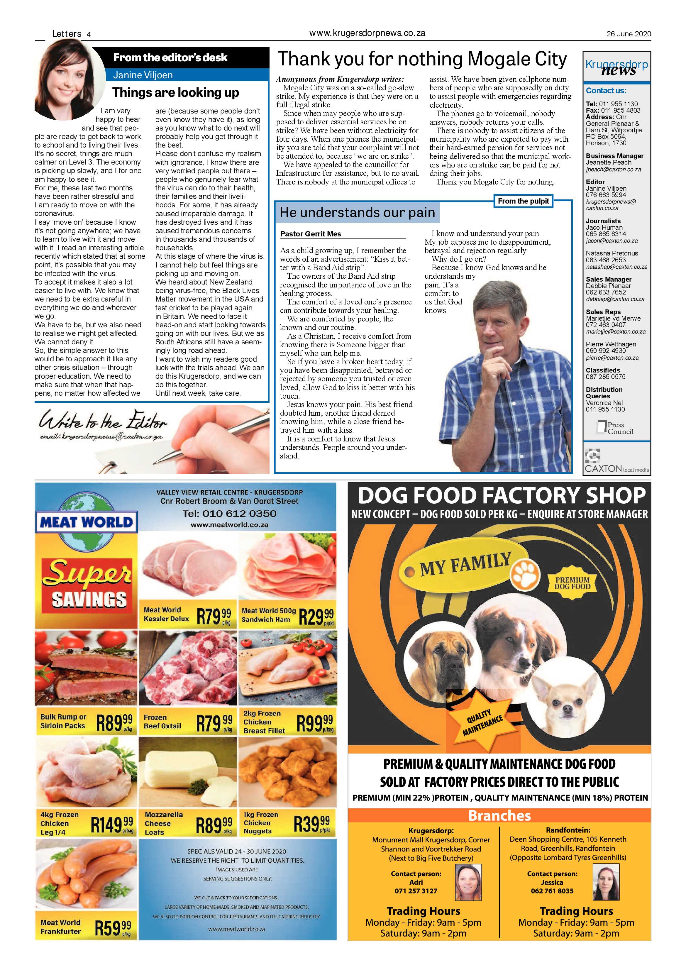 Krugersdorp News 26 June 2020 page 4