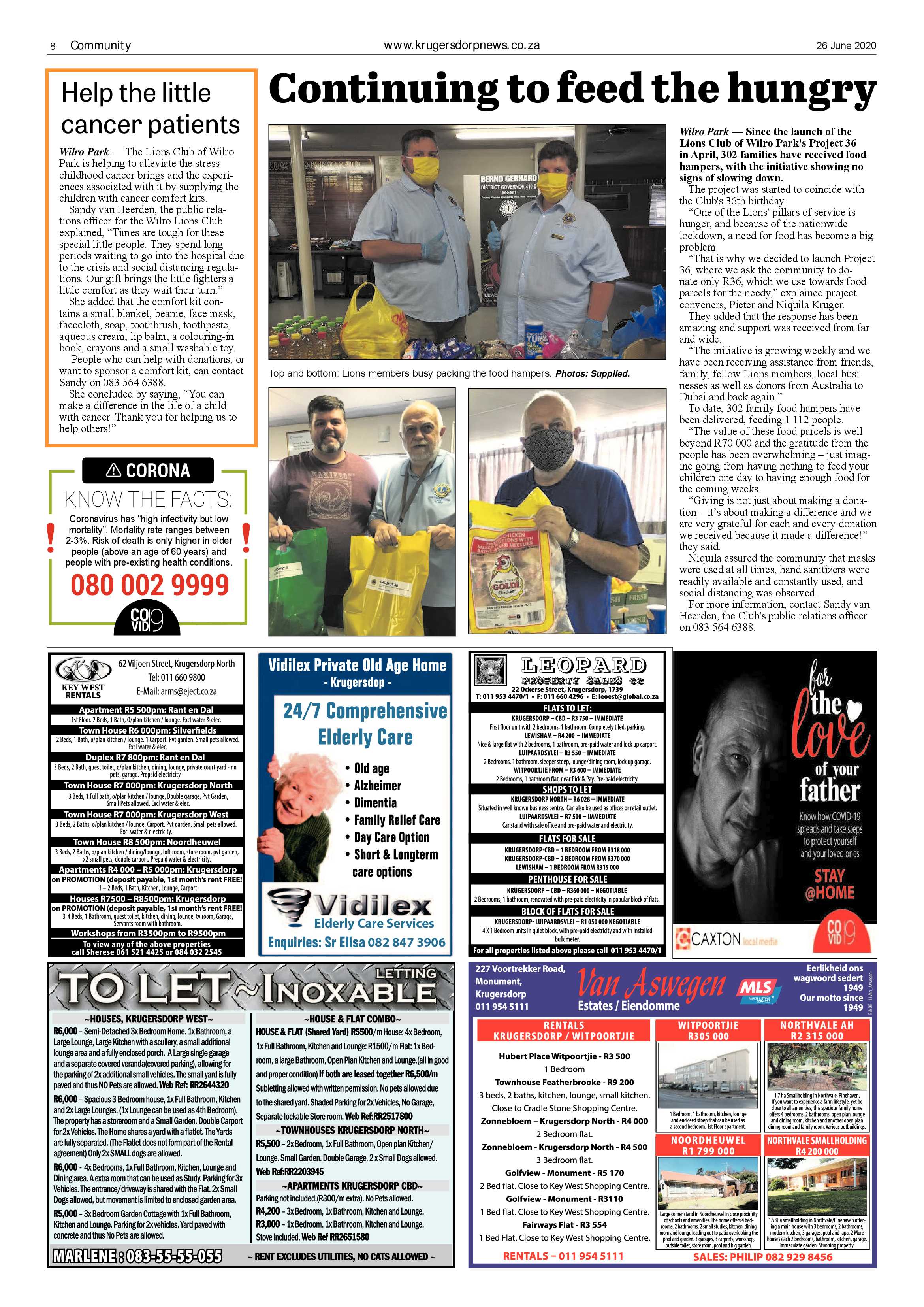 Krugersdorp News 26 June 2020 page 8