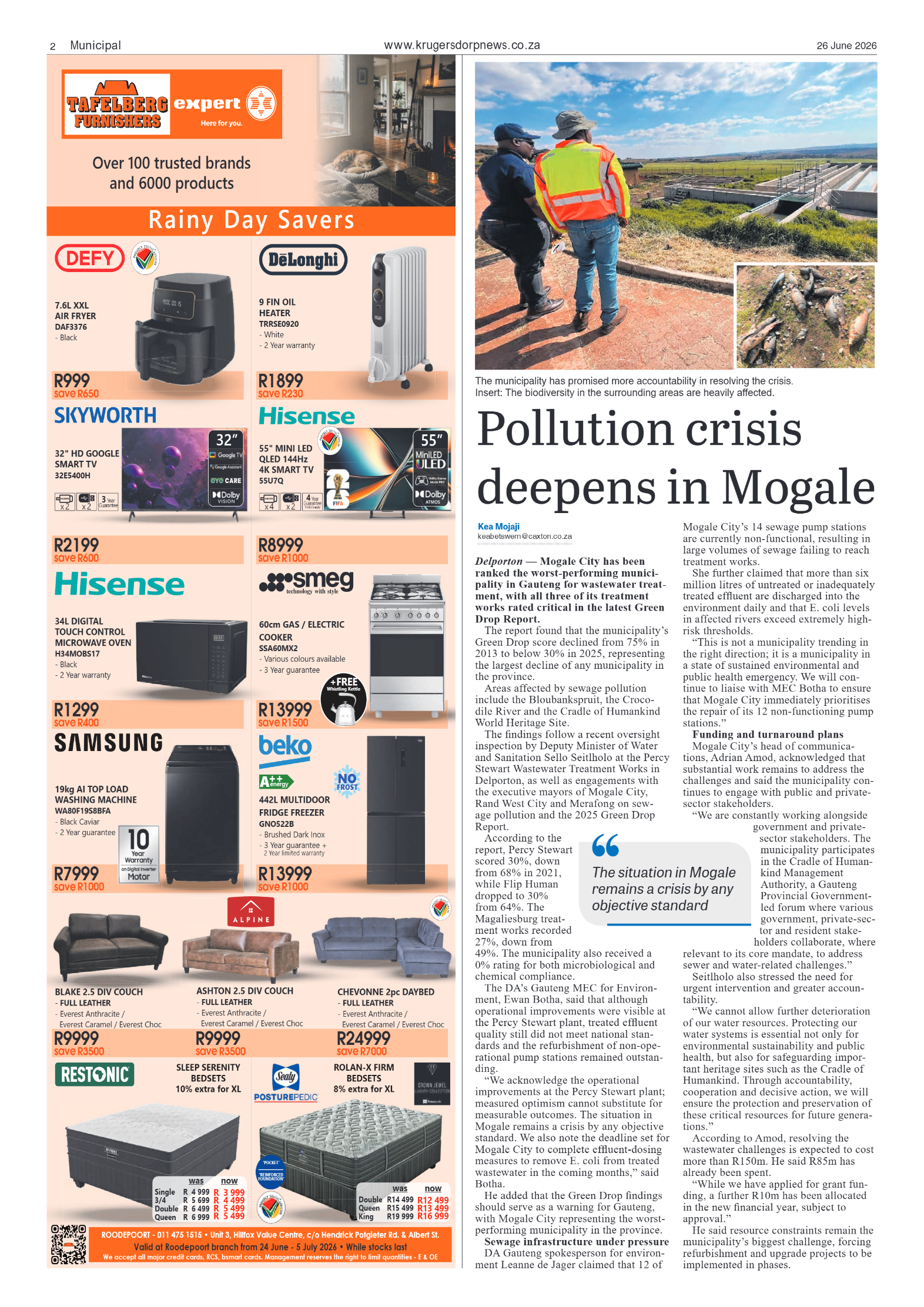 Krugersdorp News 26 June 2026 page 2