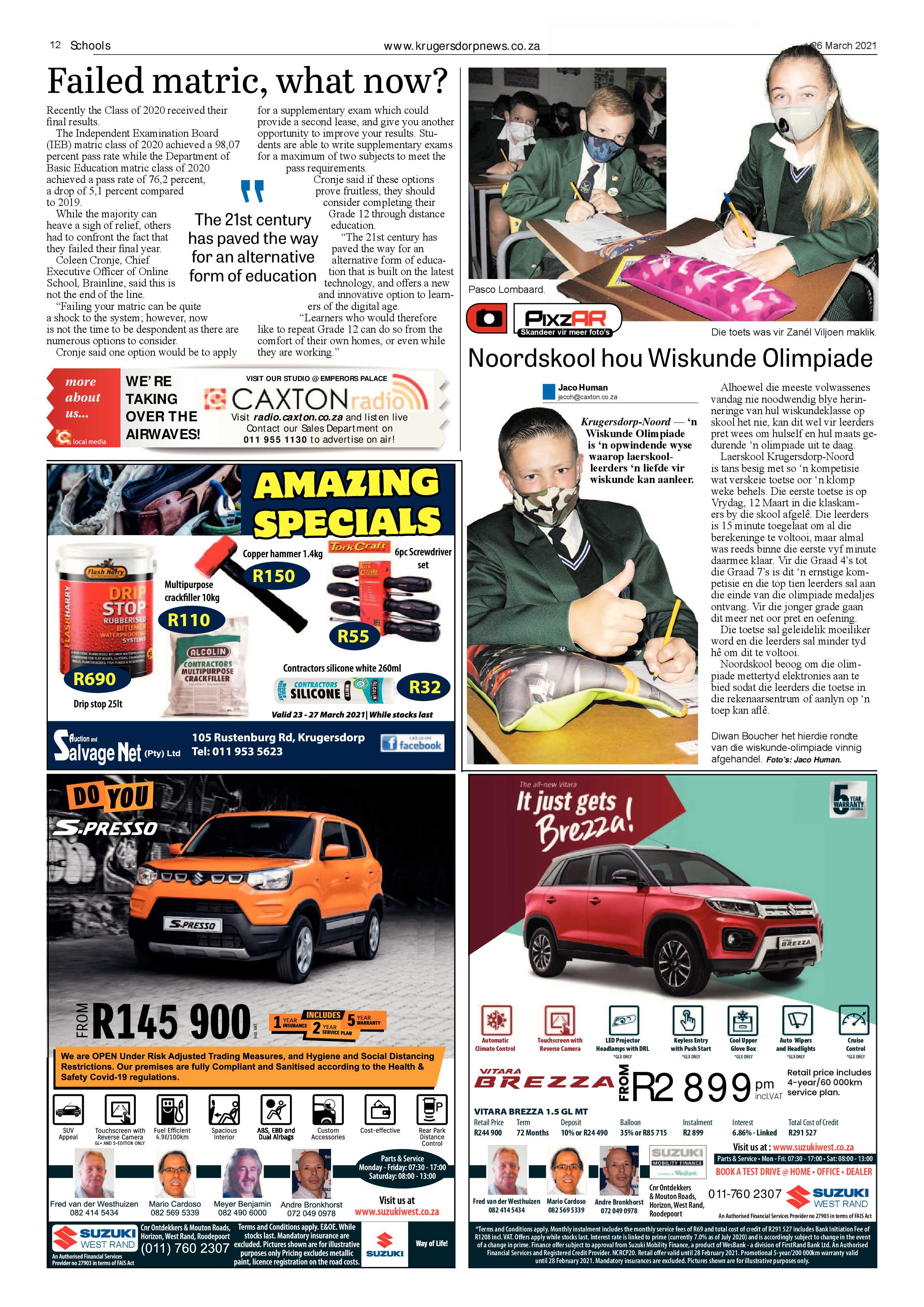 Krugersdorp News 26 March 2021 page 12