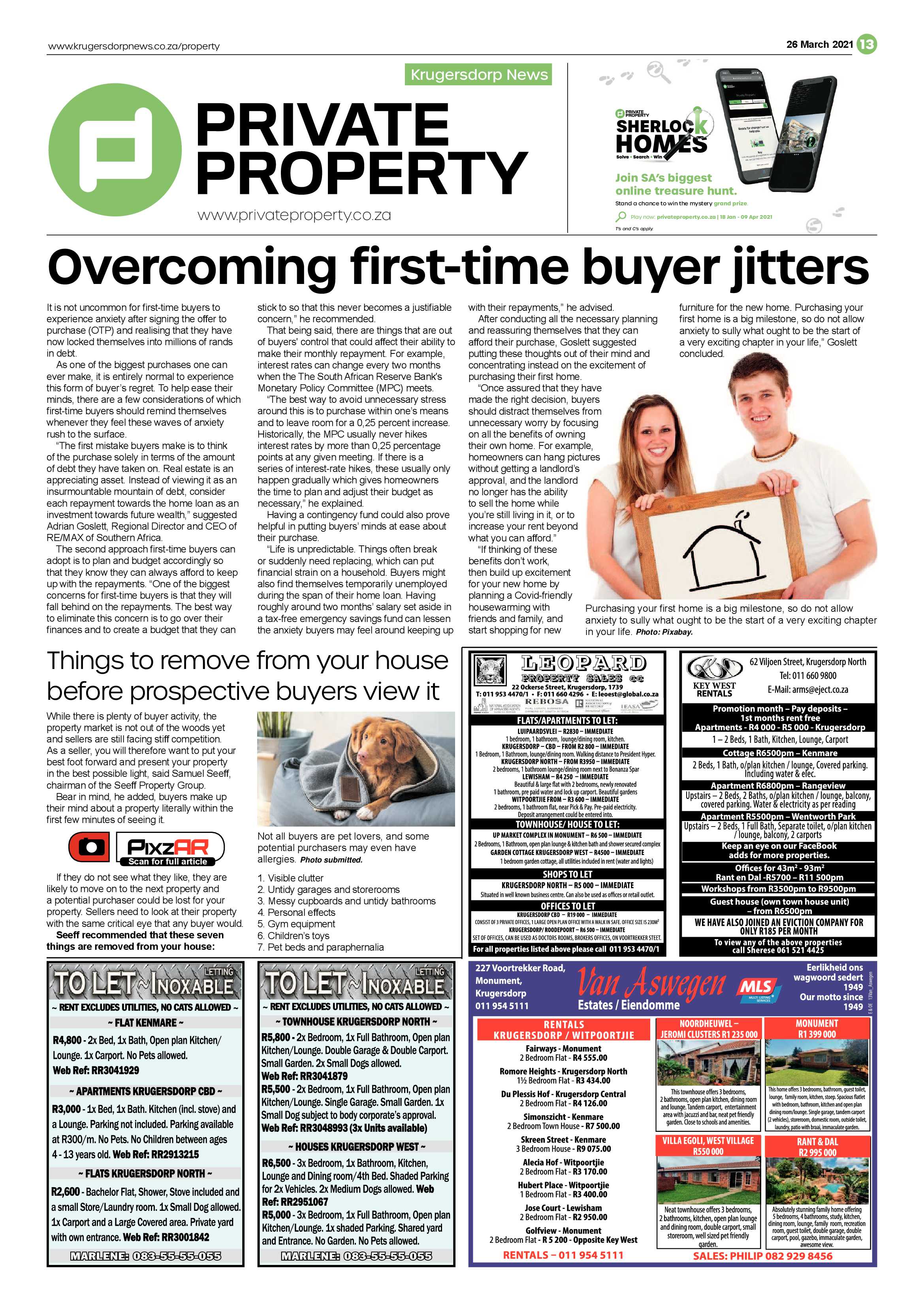 Krugersdorp News 26 March 2021 page 13