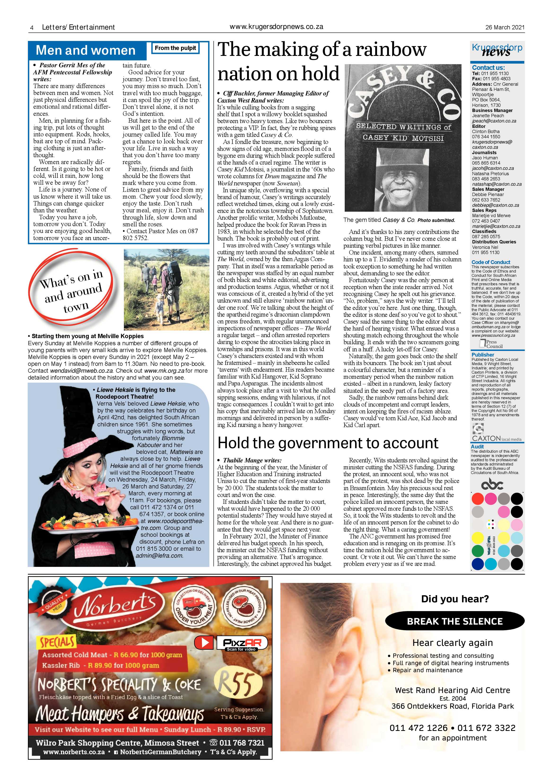 Krugersdorp News 26 March 2021 page 4