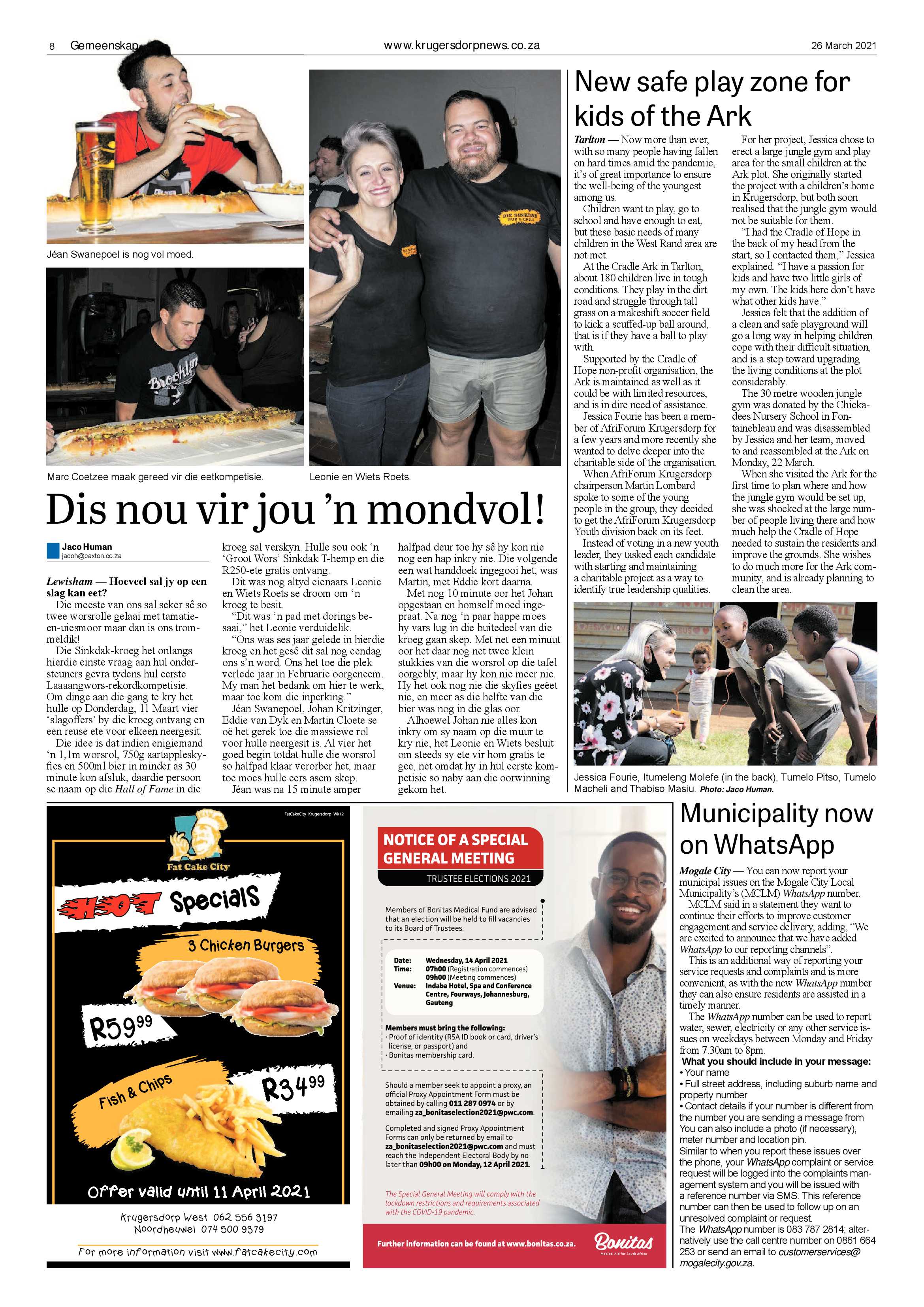 Krugersdorp News 26 March 2021 page 8