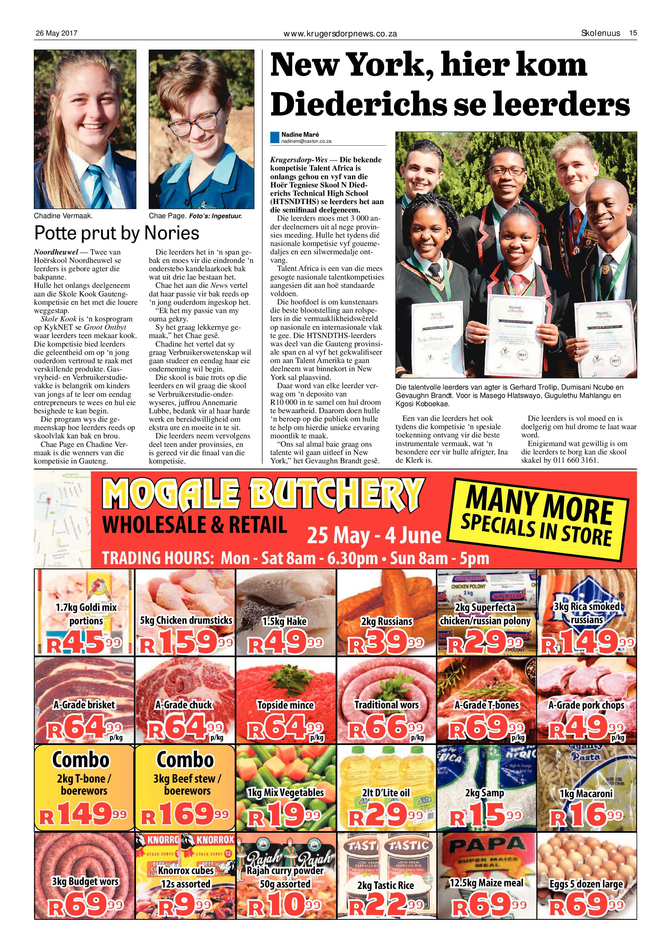 Krugersdorp News 26 May 2017 page 15