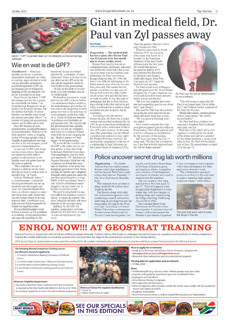 Krugersdorp News 26 May 2023 page 3