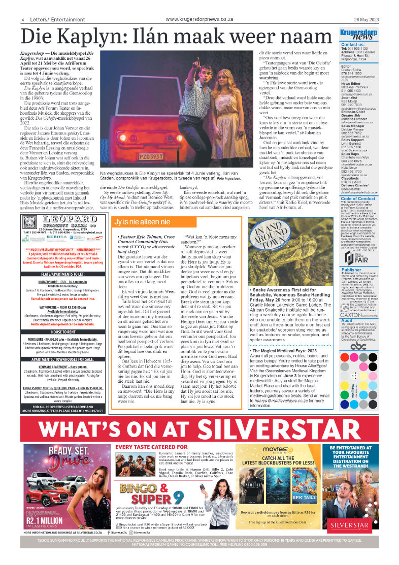 Krugersdorp News 26 May 2023 page 4