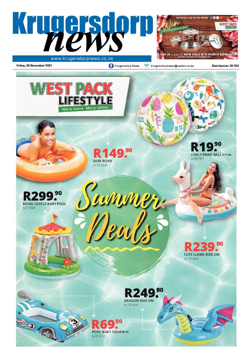 Krugersdorp News 26 November 2021 page 1