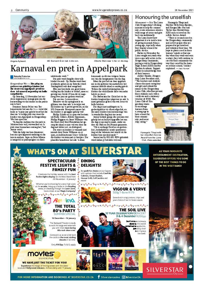 Krugersdorp News 26 November 2021 page 4