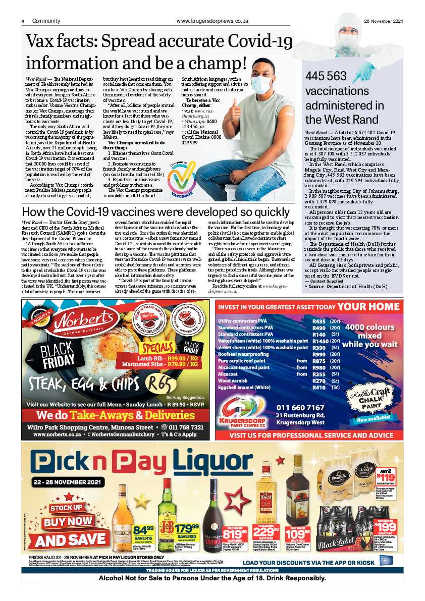 Krugersdorp News 26 November 2021 page 8